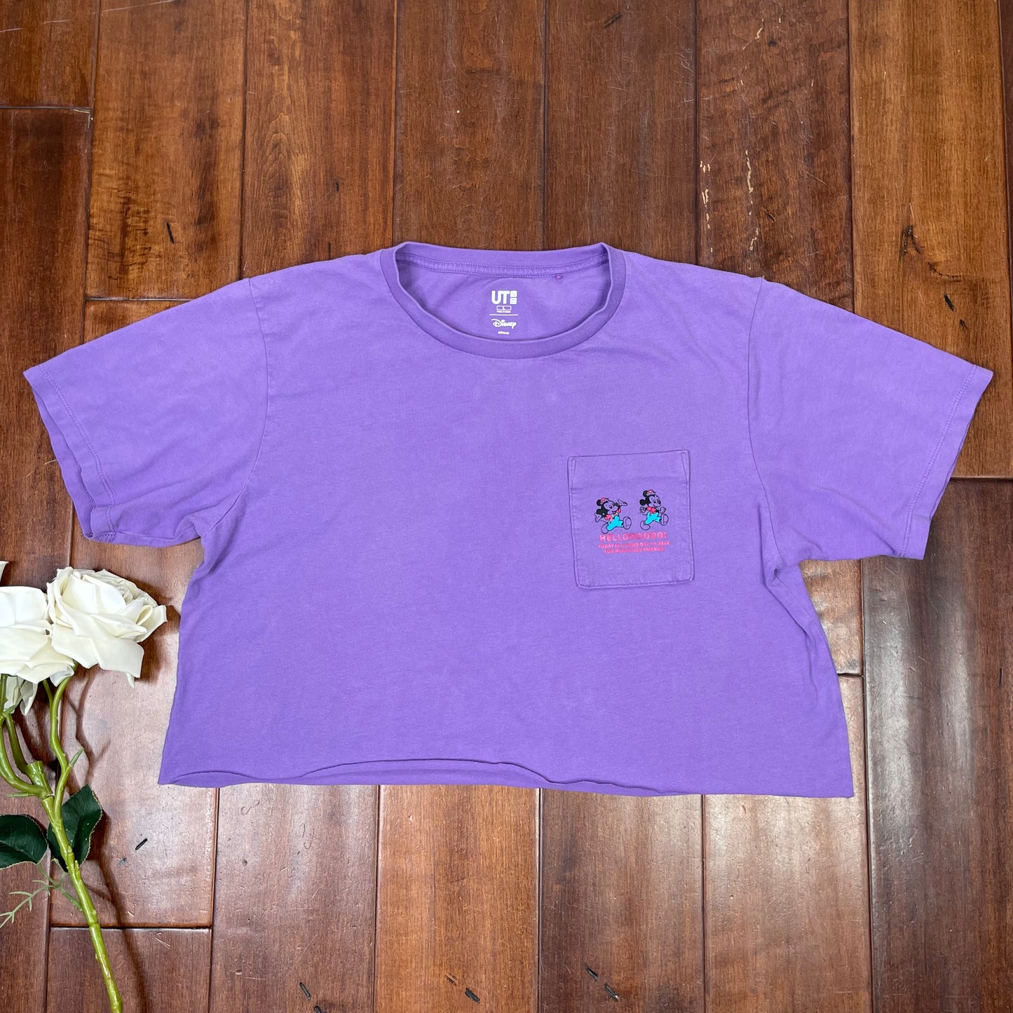 THRIFTED MICKEY & MINNIE CUT-UP TEE