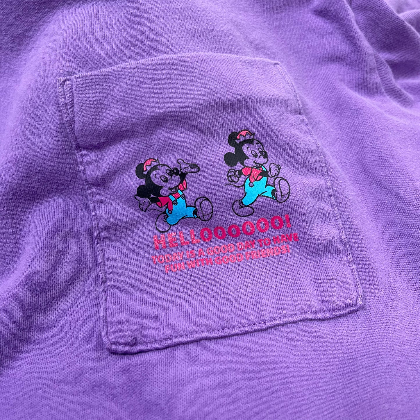THRIFTED MICKEY & MINNIE CUT-UP TEE