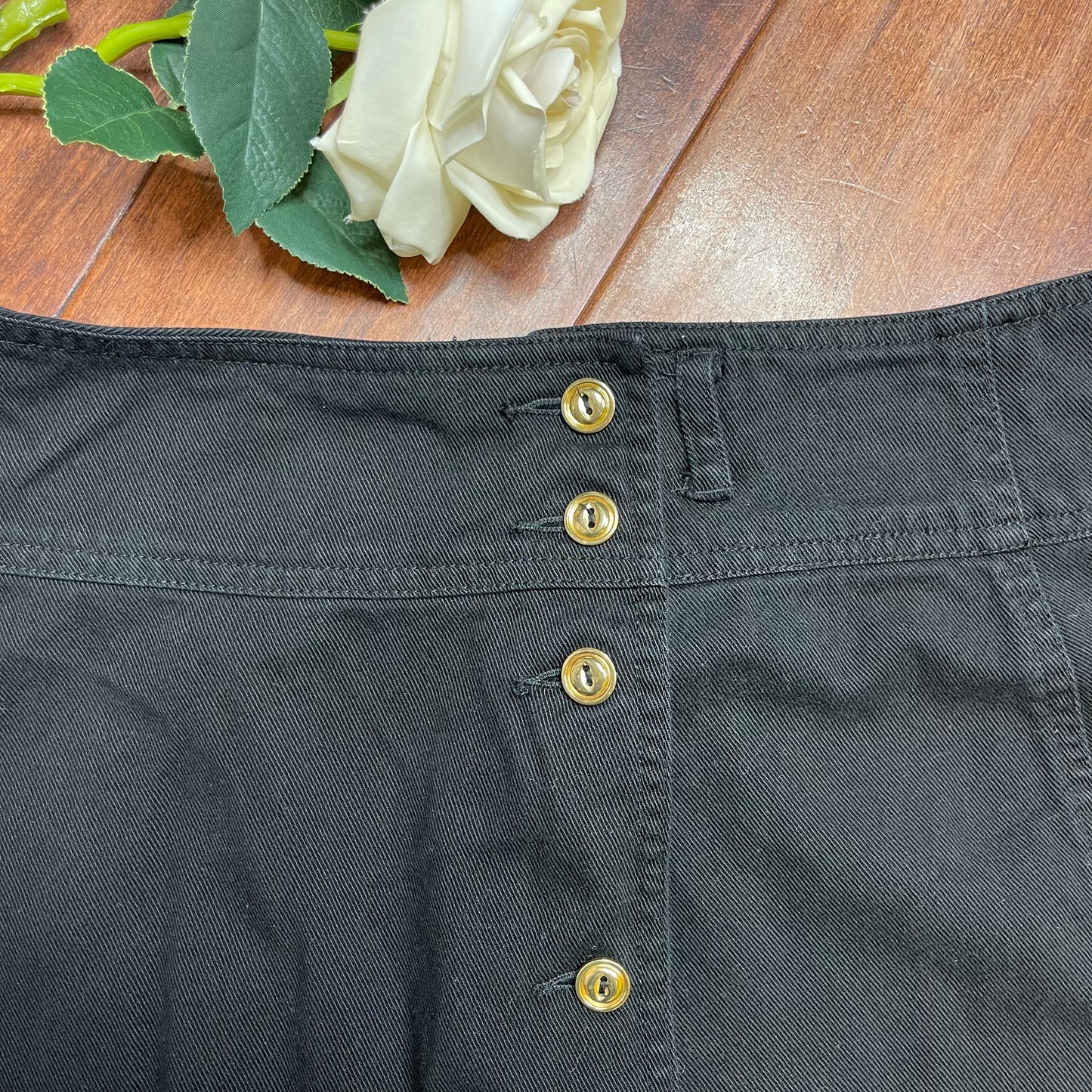 VINTAGE LIZ WEAR MAXI JEAN SKIRT