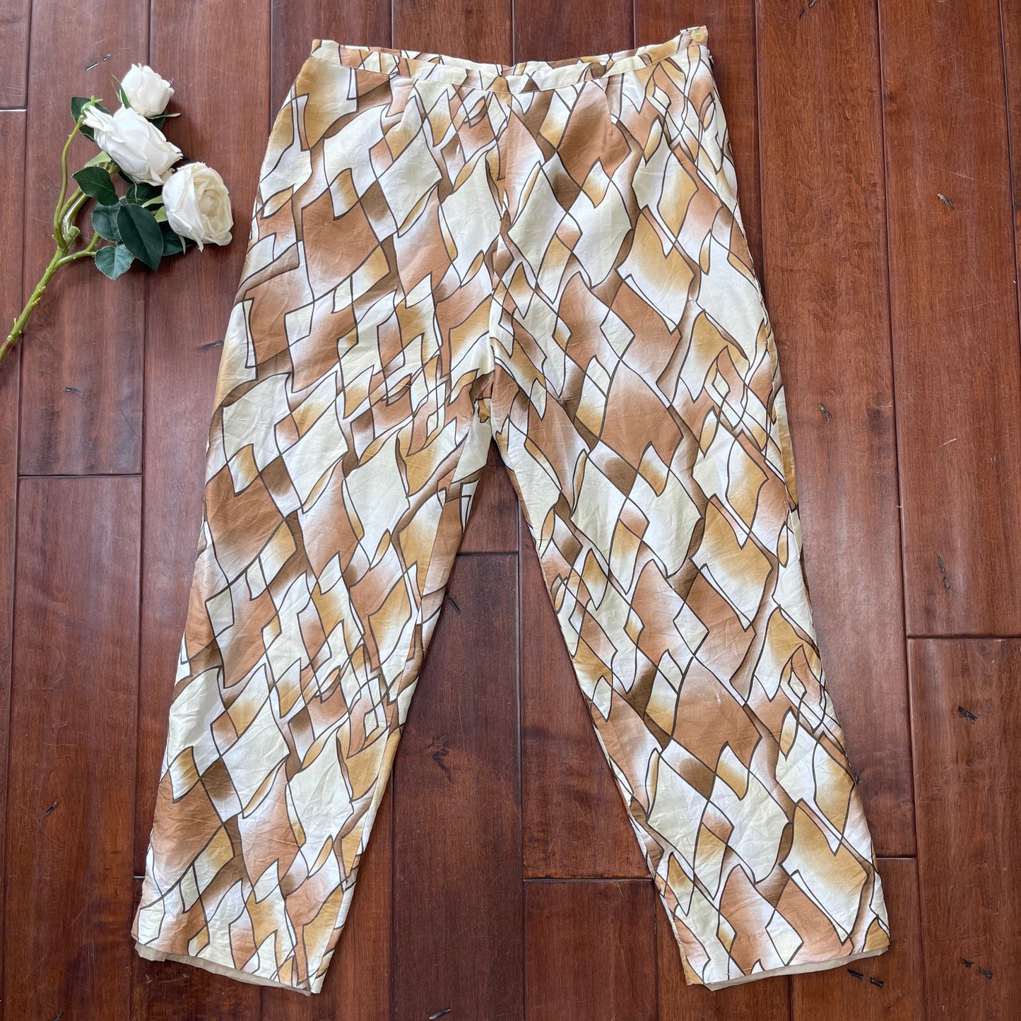 VINTAGE PIANO SILK PANTS