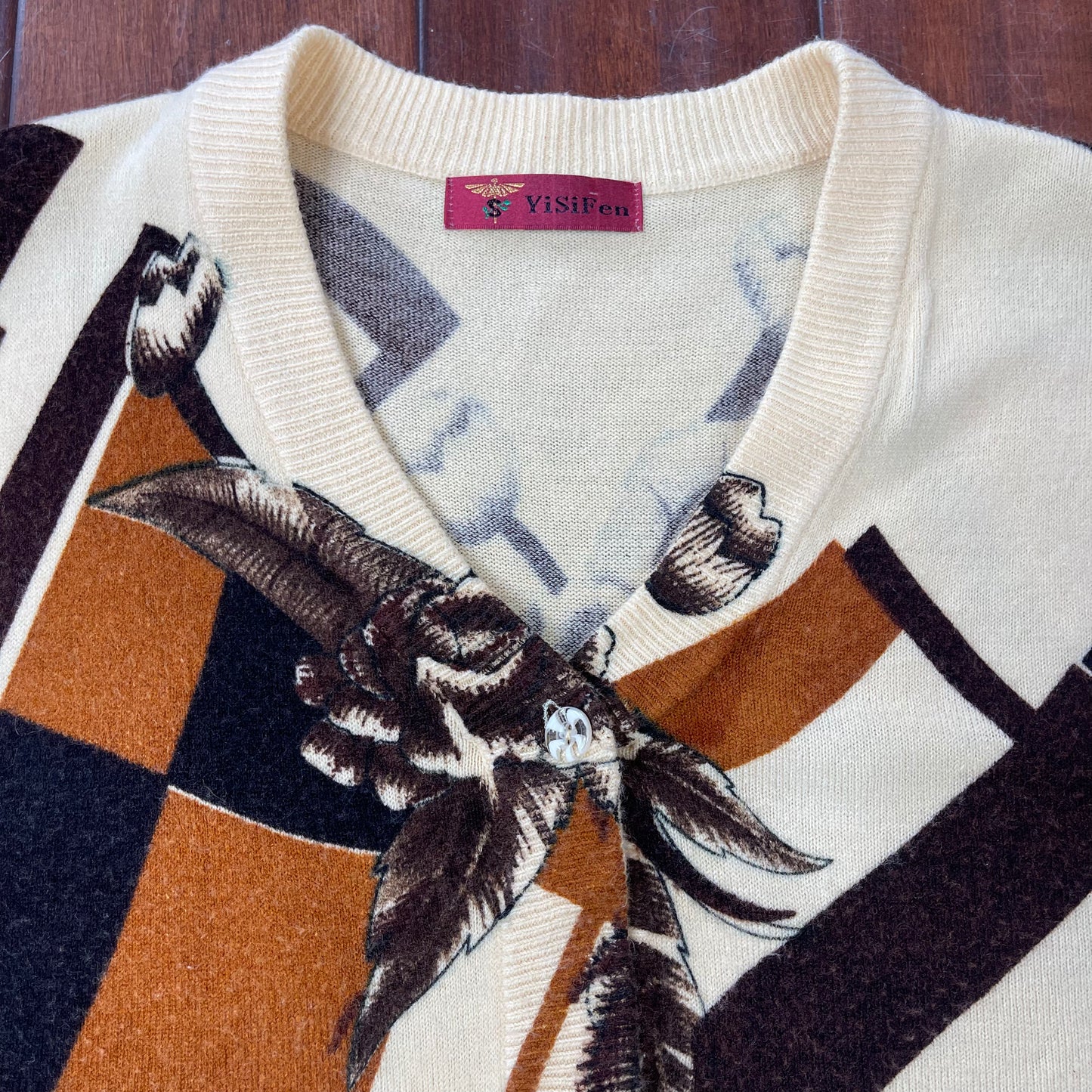 THRIFTED CARDIGAN SWEATER