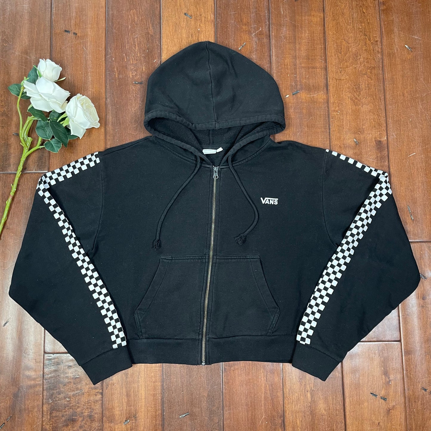 THRIFTED VANS ZIP-UP HOODIE
