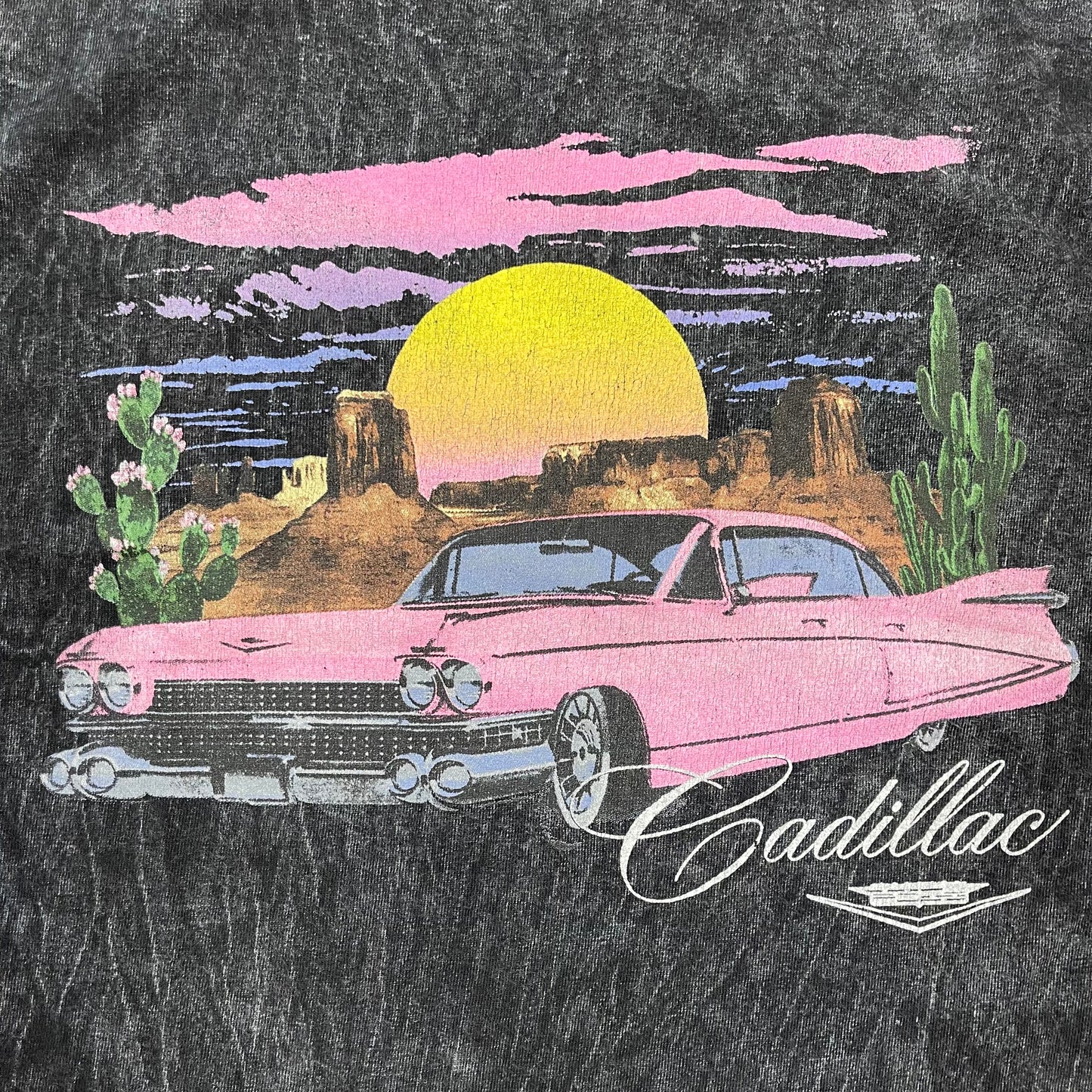 THRIFTED CADILLAC CROPPED TEE