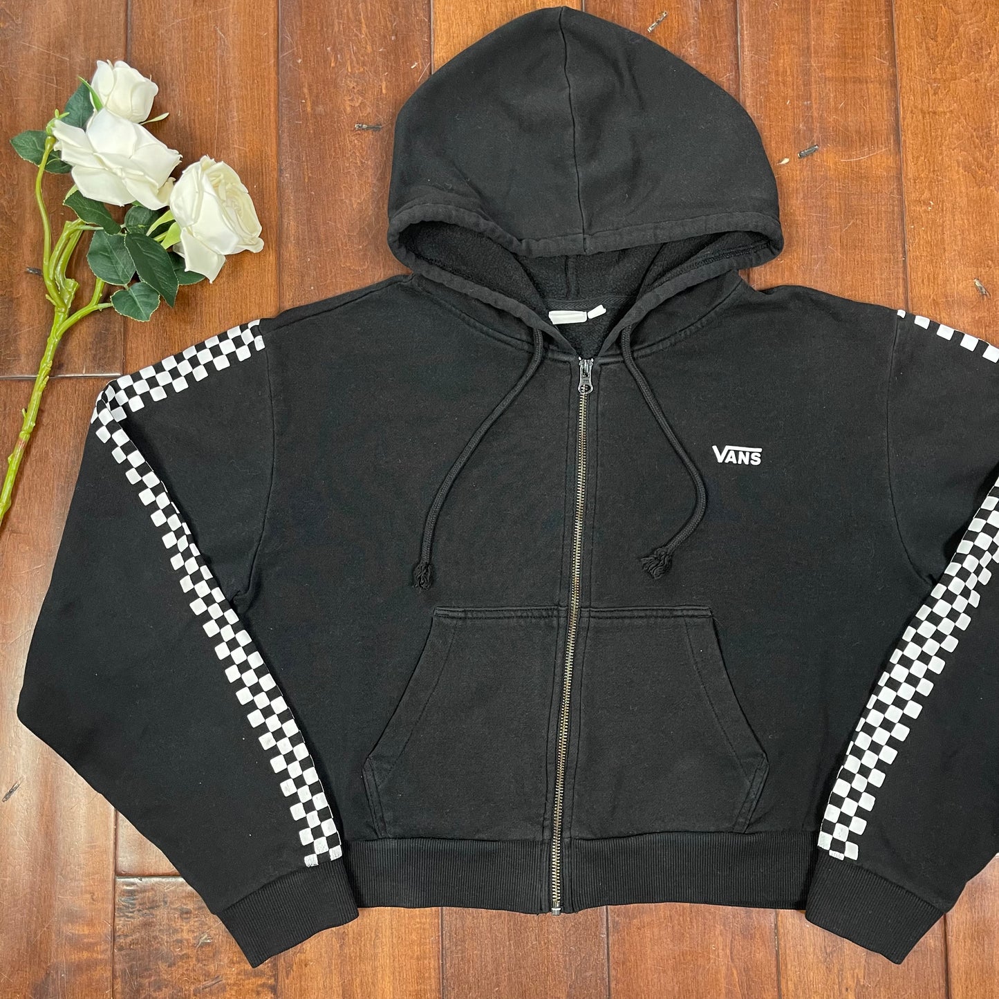 THRIFTED VANS ZIP-UP HOODIE