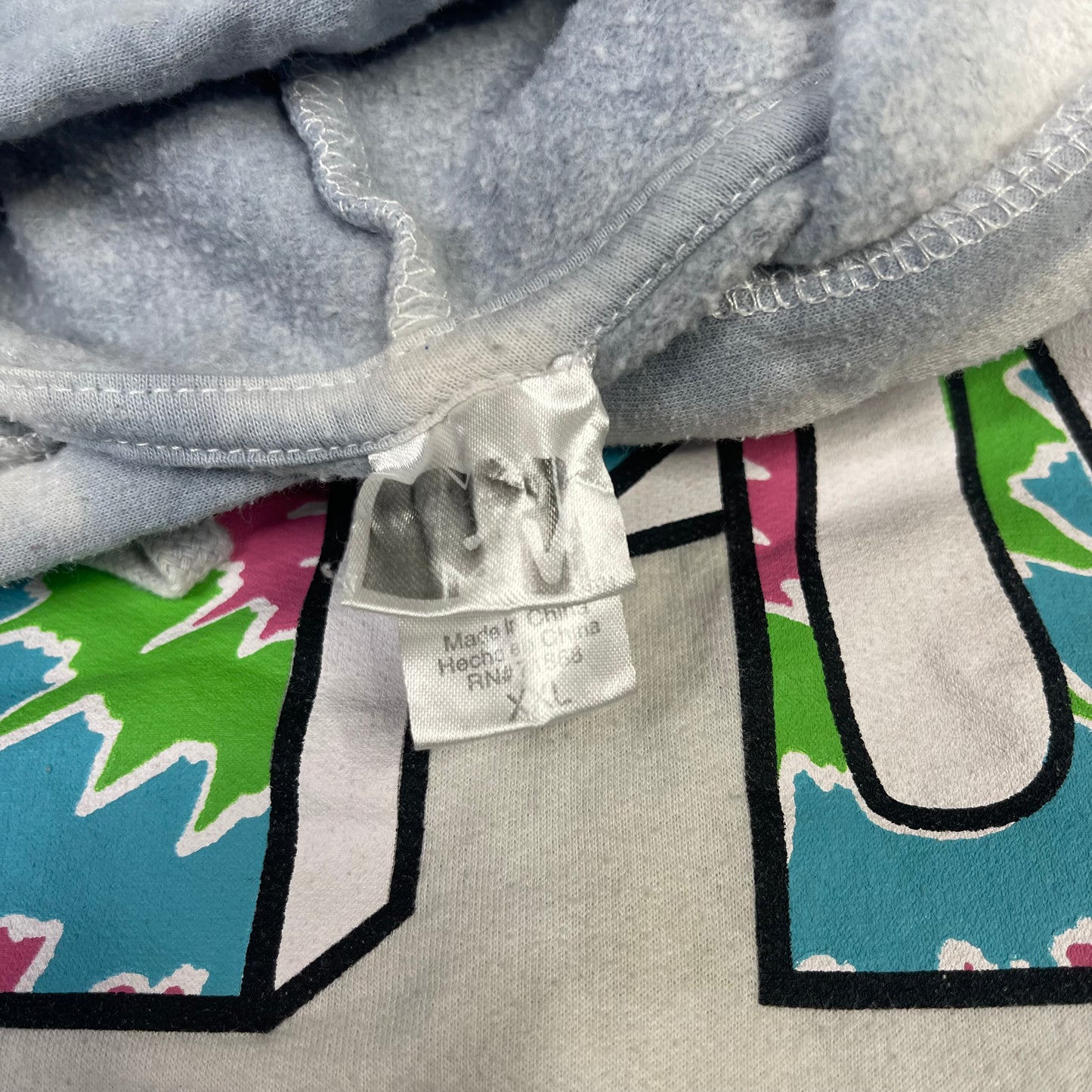 THRIFTED MTV CROPPED HOODIE