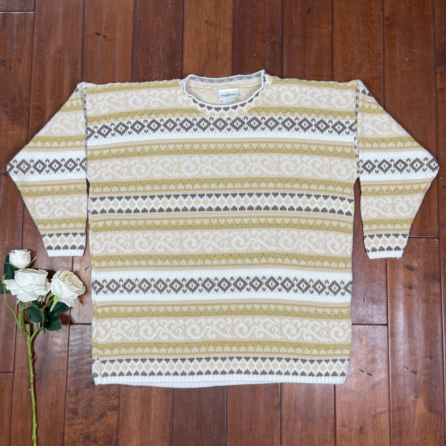 VINTAGE GOLDEN STRIPED SWEATER