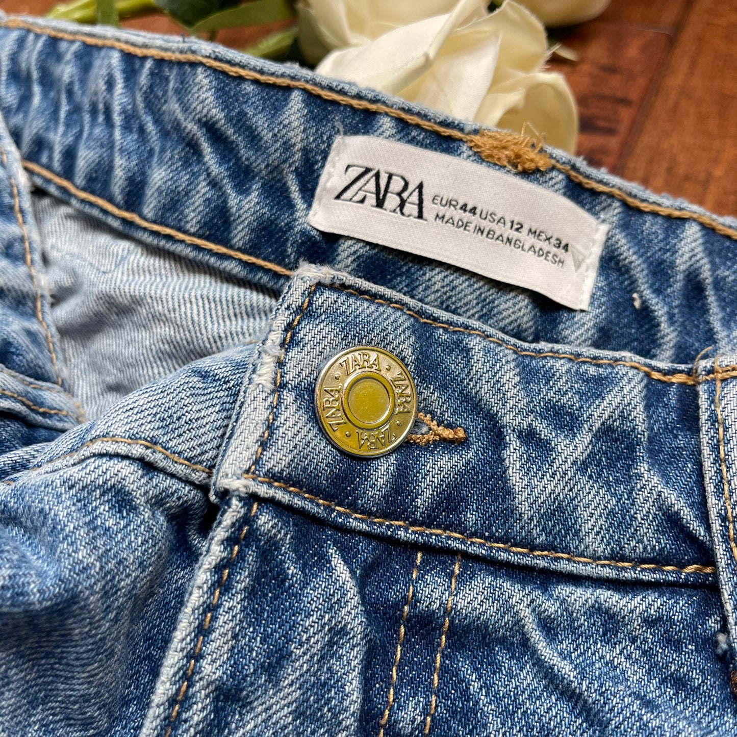 THRIFTED ZARA HIGH-WAISTED JEAN SHORTS