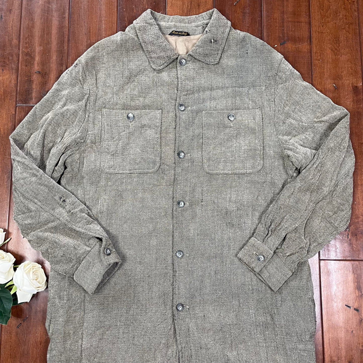 VINTAGE ITALIAN COAT STYLE BUTTON-UP
