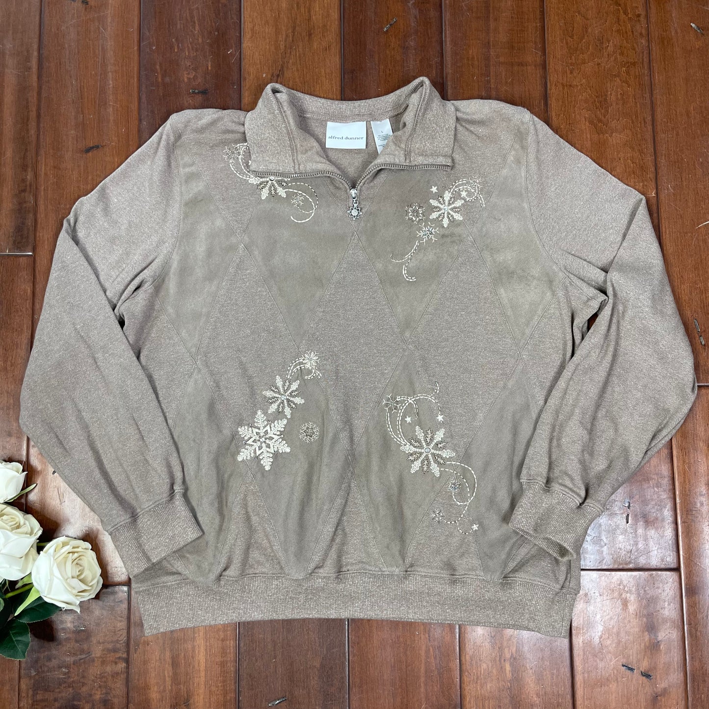 VINTAGE EMBROIDERED ZIP-UP POLO