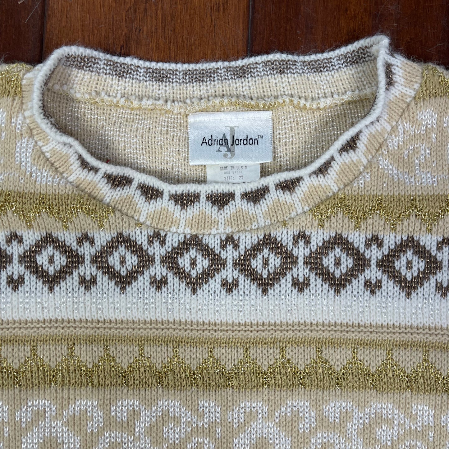 VINTAGE GOLDEN STRIPED SWEATER