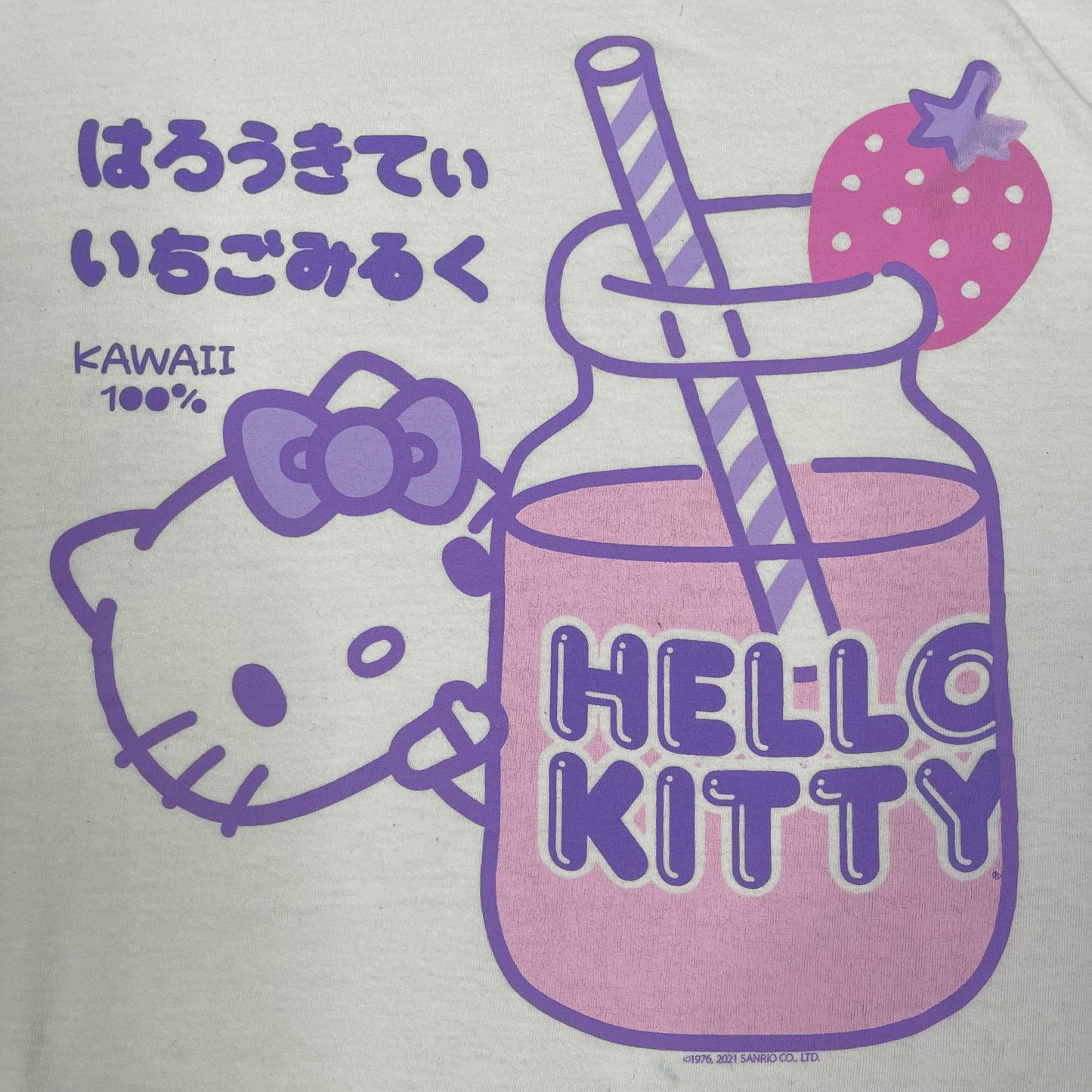 THRIFTED HELLO KITTY CROPPED TEE