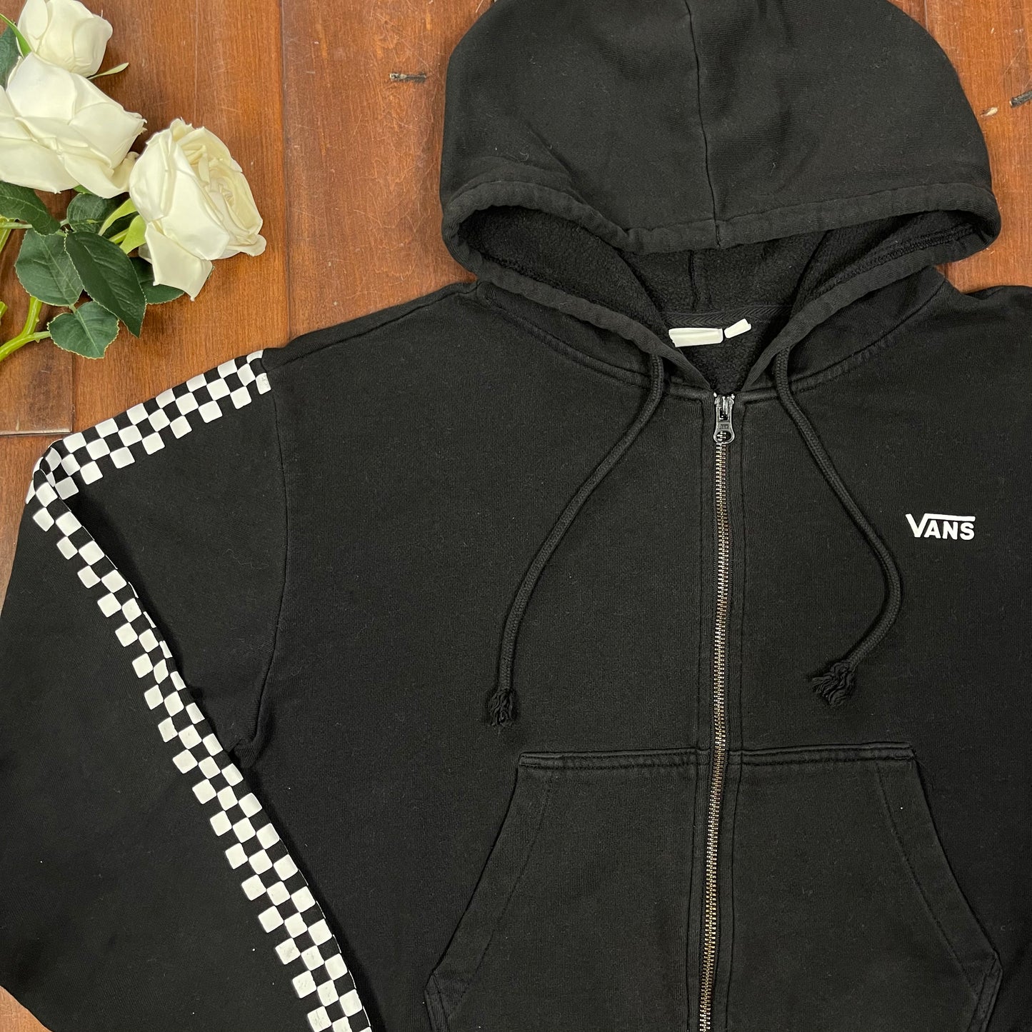 THRIFTED VANS ZIP-UP HOODIE