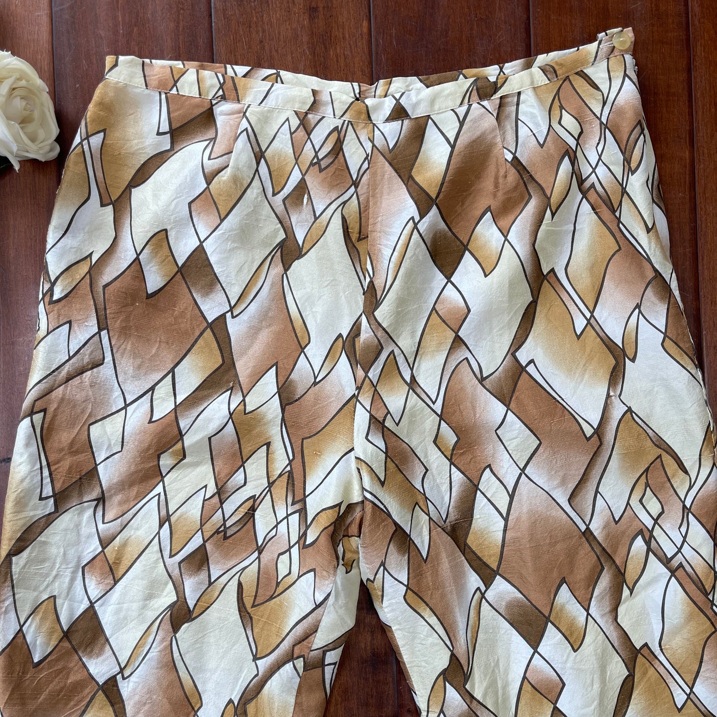 VINTAGE PIANO SILK PANTS