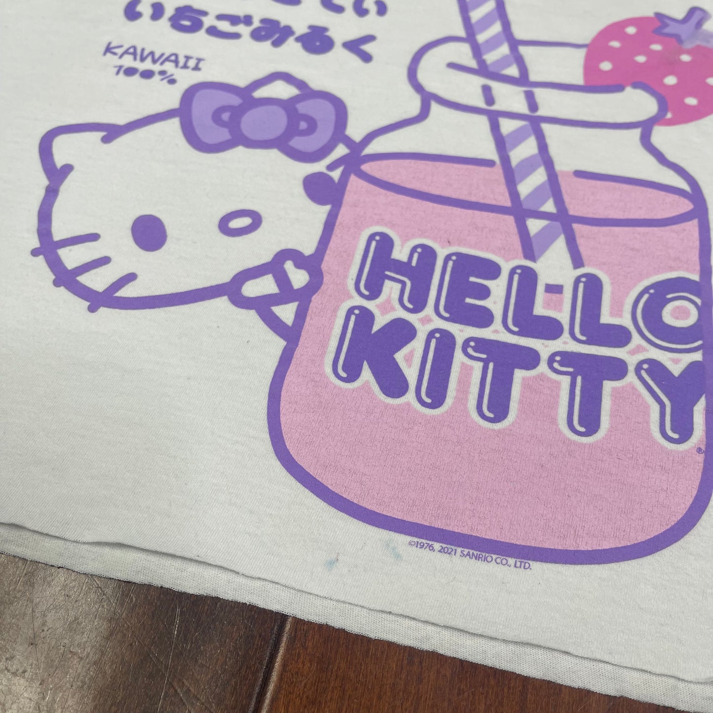 THRIFTED HELLO KITTY CROPPED TEE