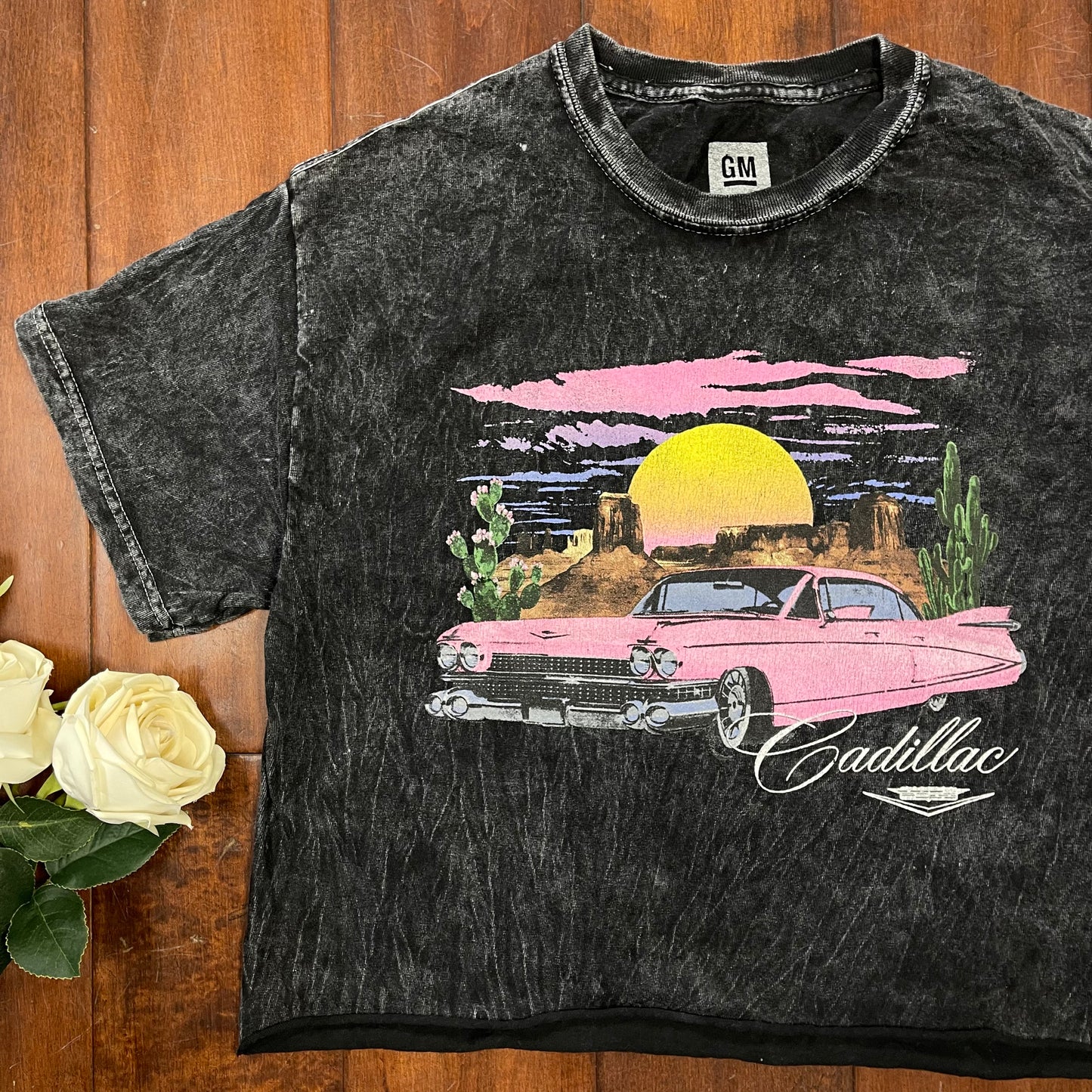 THRIFTED CADILLAC CROPPED TEE