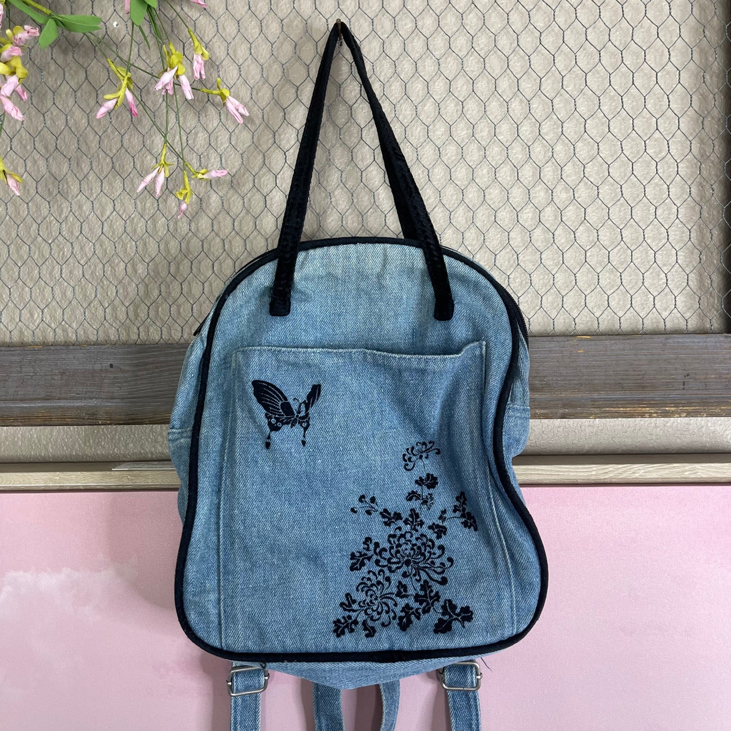 VINTAGE 90’S BUTTERFLY BACKPACK HANDBAG