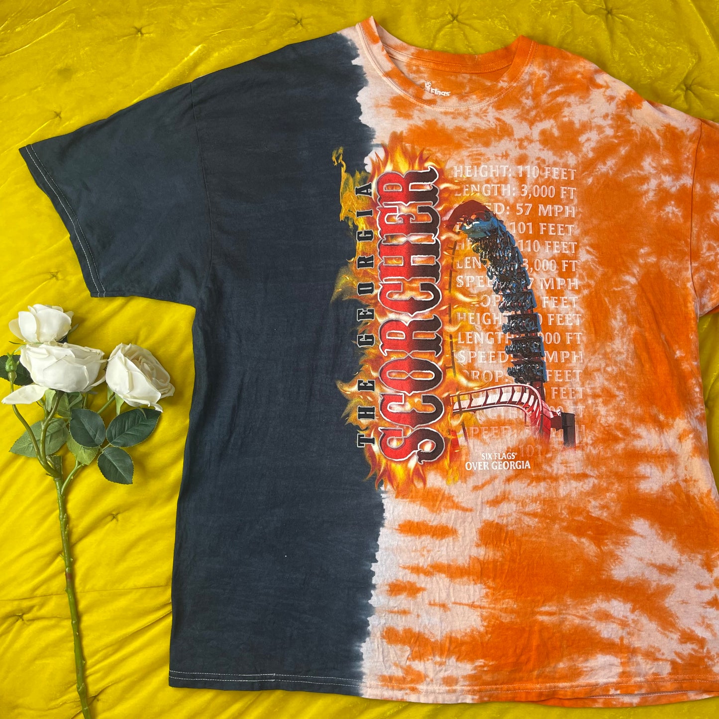 Thrifted Y2K Six Flags "The Georgia Scorcher" T-Shirt