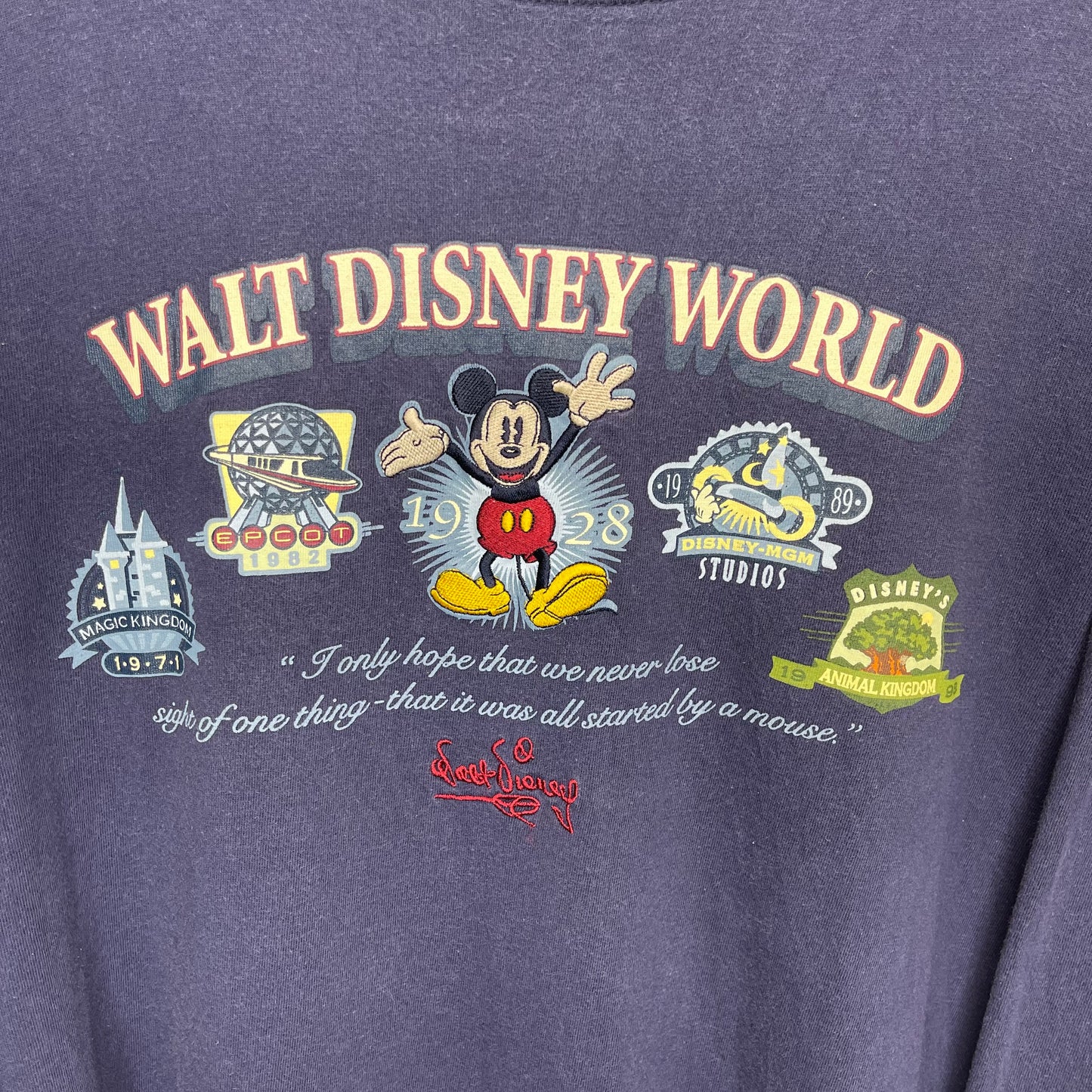 Vintage Y2K Walt Disney World Long Sleeve