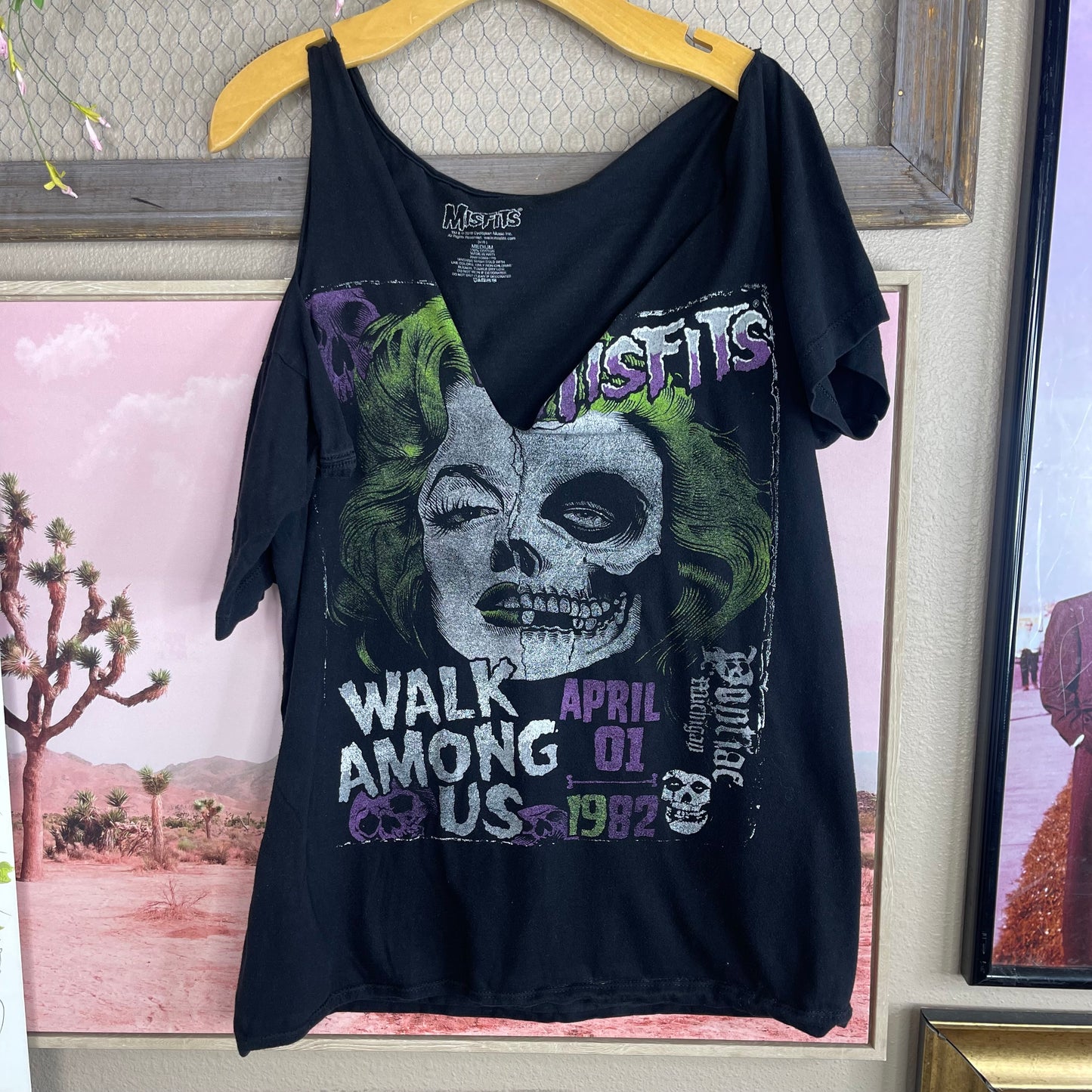 THRIFTED GRUNGY MISFITS CUT-UP T-SHIRT