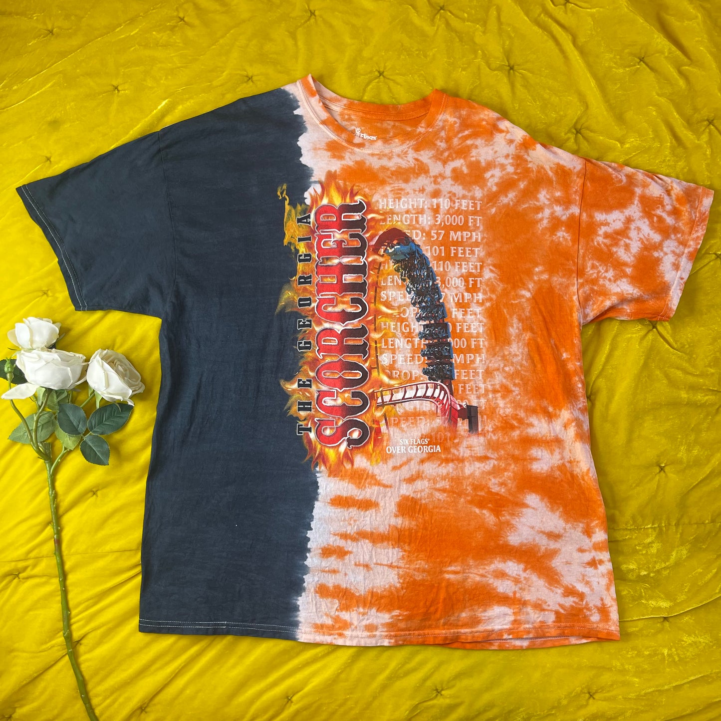 Thrifted Y2K Six Flags "The Georgia Scorcher" T-Shirt