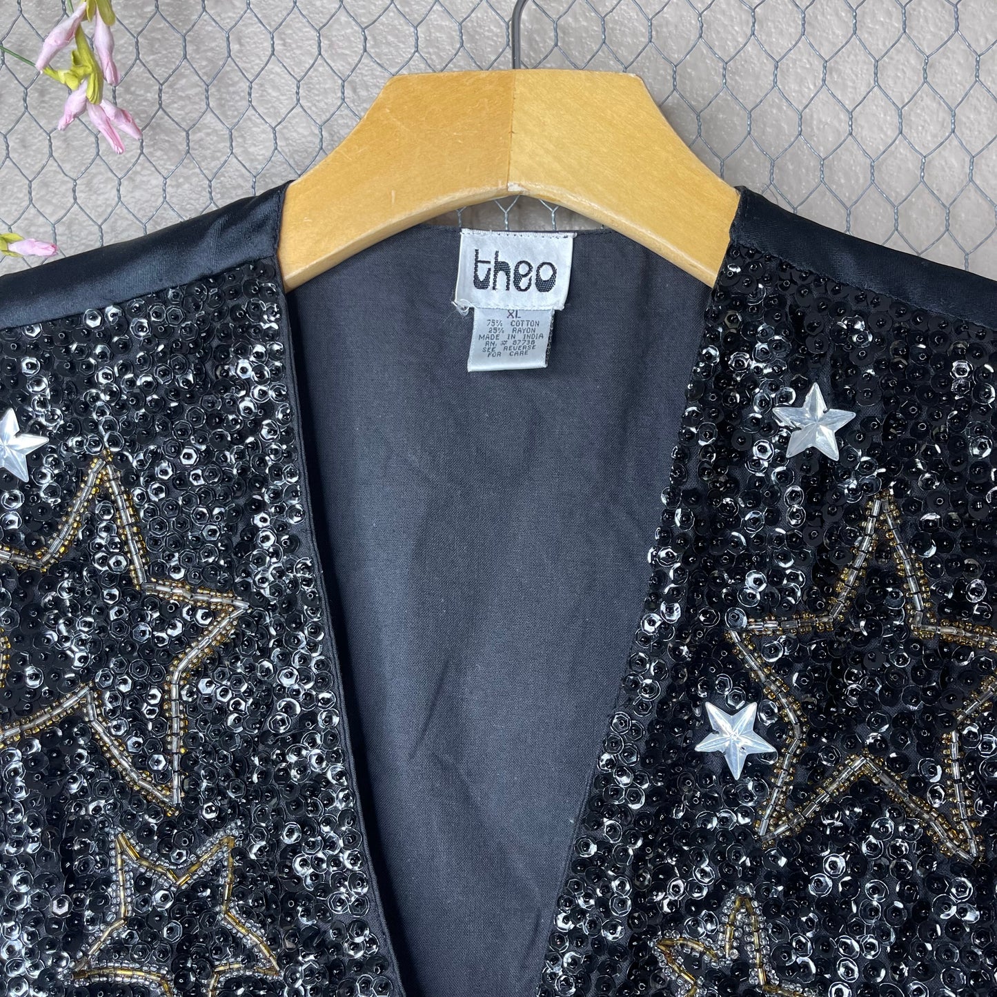 VINTAGE 80’S SHINNING STAR SEQUENCED VEST