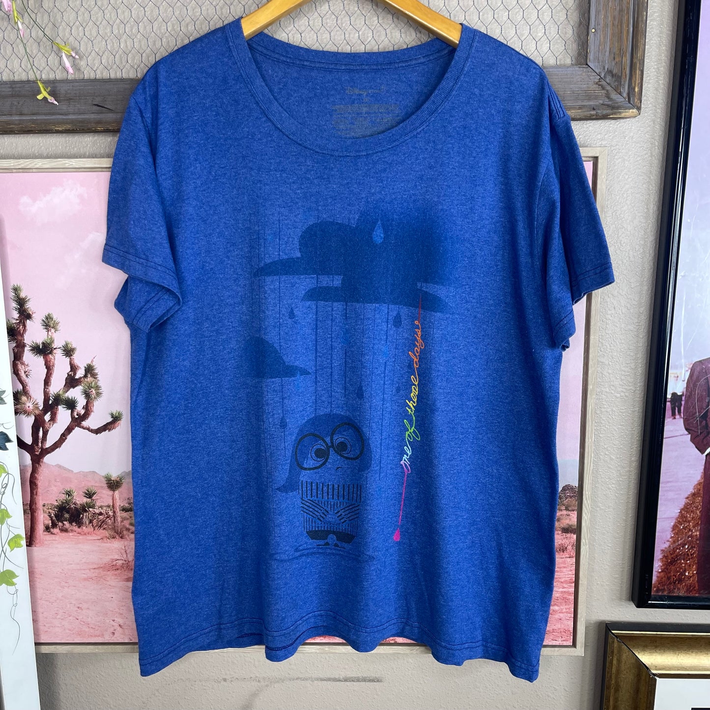 THRIFTED INSIDE OUT SADNESS T-SHIRT