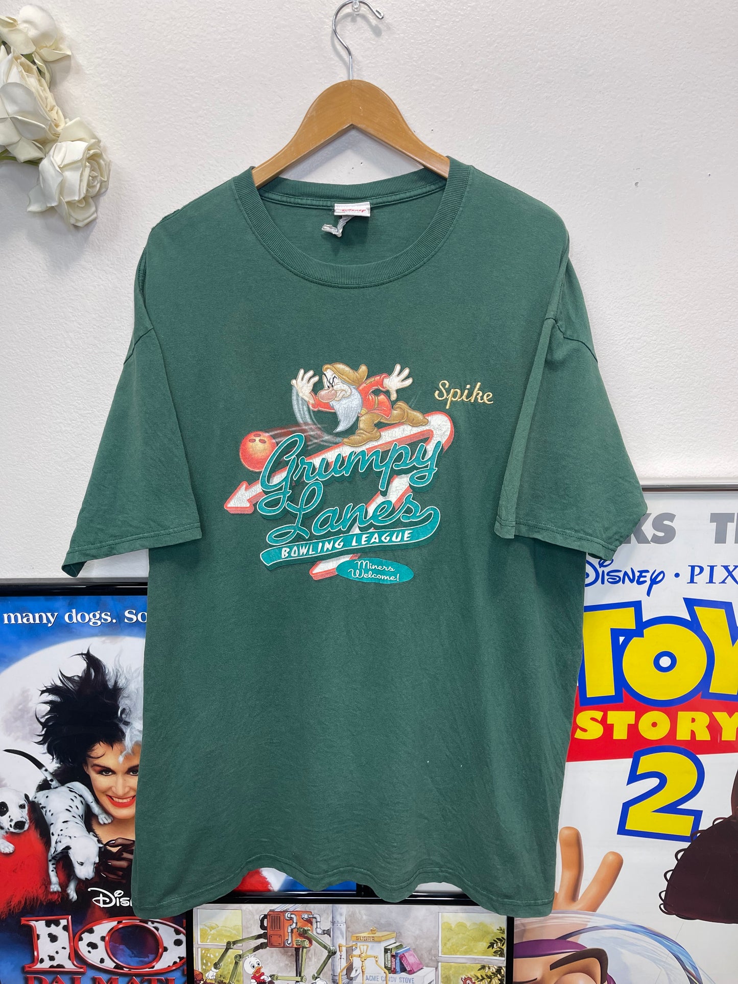 Vintage Disney Store “Grumpy Lanes Bowling League” T-Shirt
