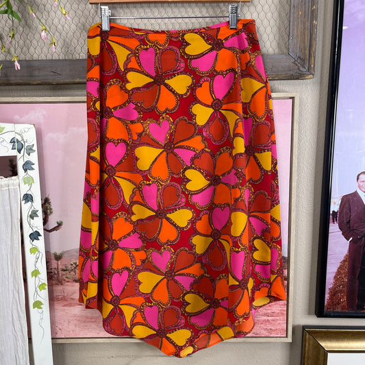 Vintage Y2K Artsy Midi V-Skirt