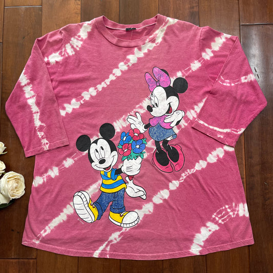 Vintage 90’s Disney Mickey & Minnie Long Sleeve Shirt