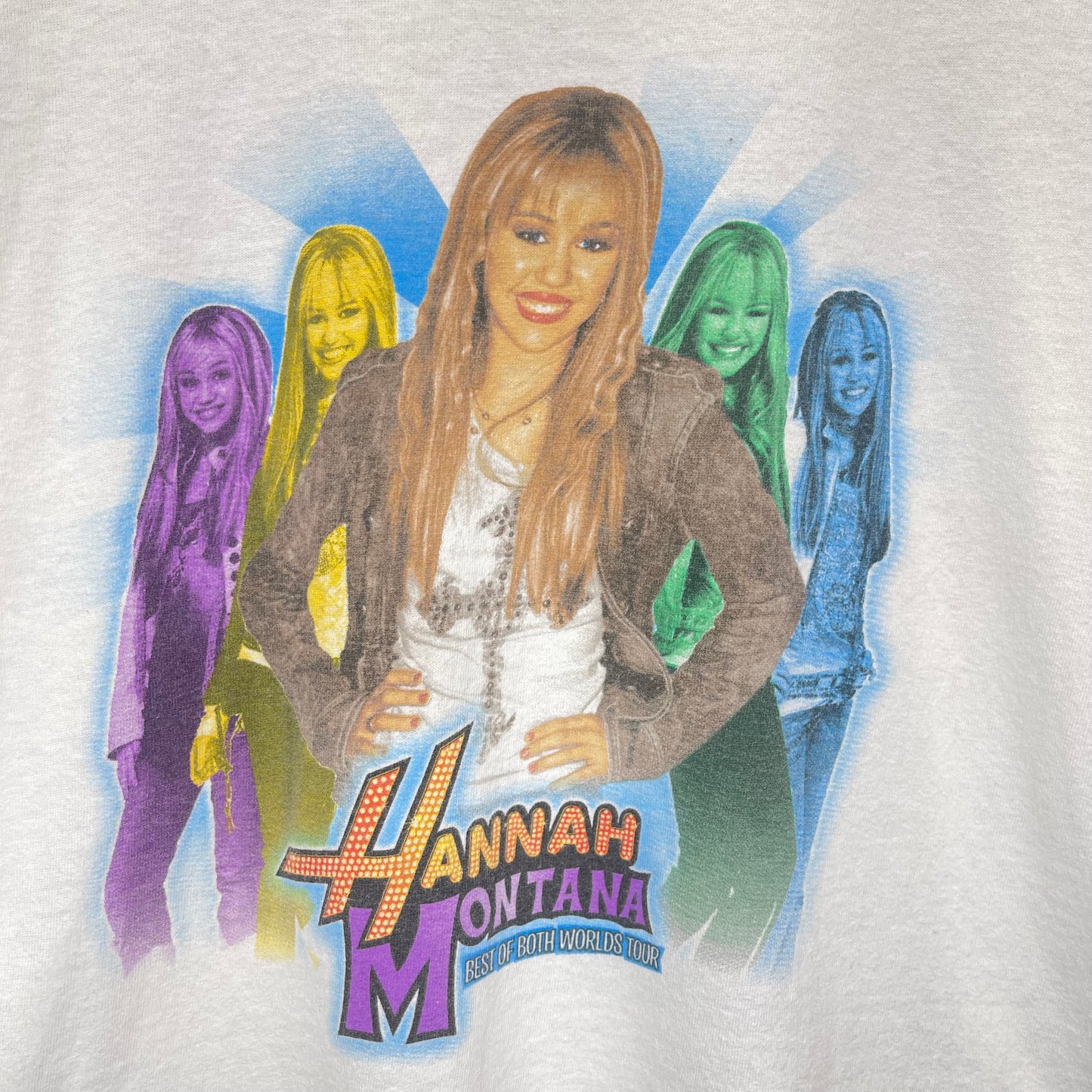 Vintage Y2K Hannah Montana Best of Both Worlds Tour T-Shirt