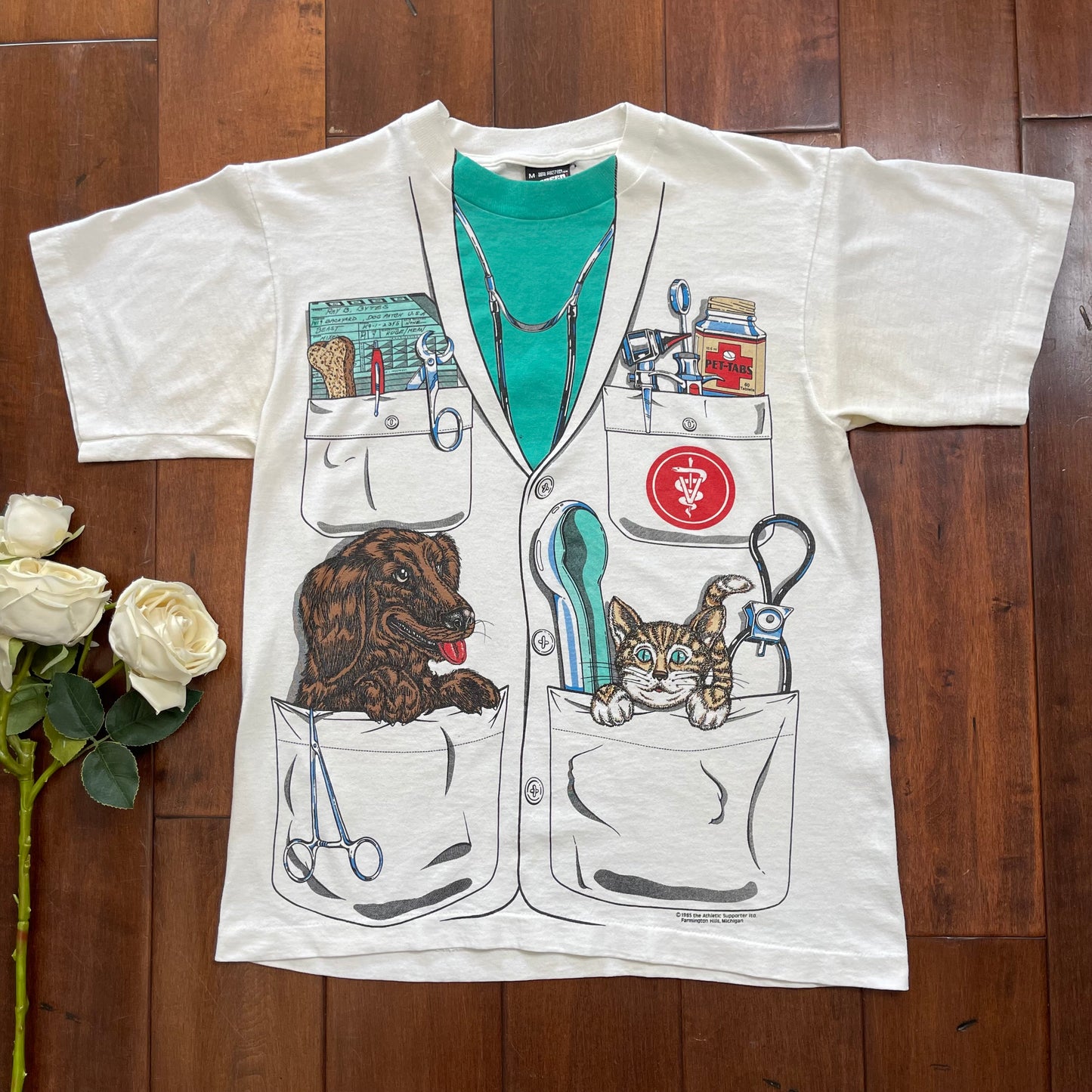 Vintage 1985 Veterinarian Single Stitched T-Shirt