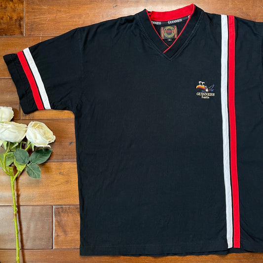 Vintage Y2K Guinness V-Neck Shirt