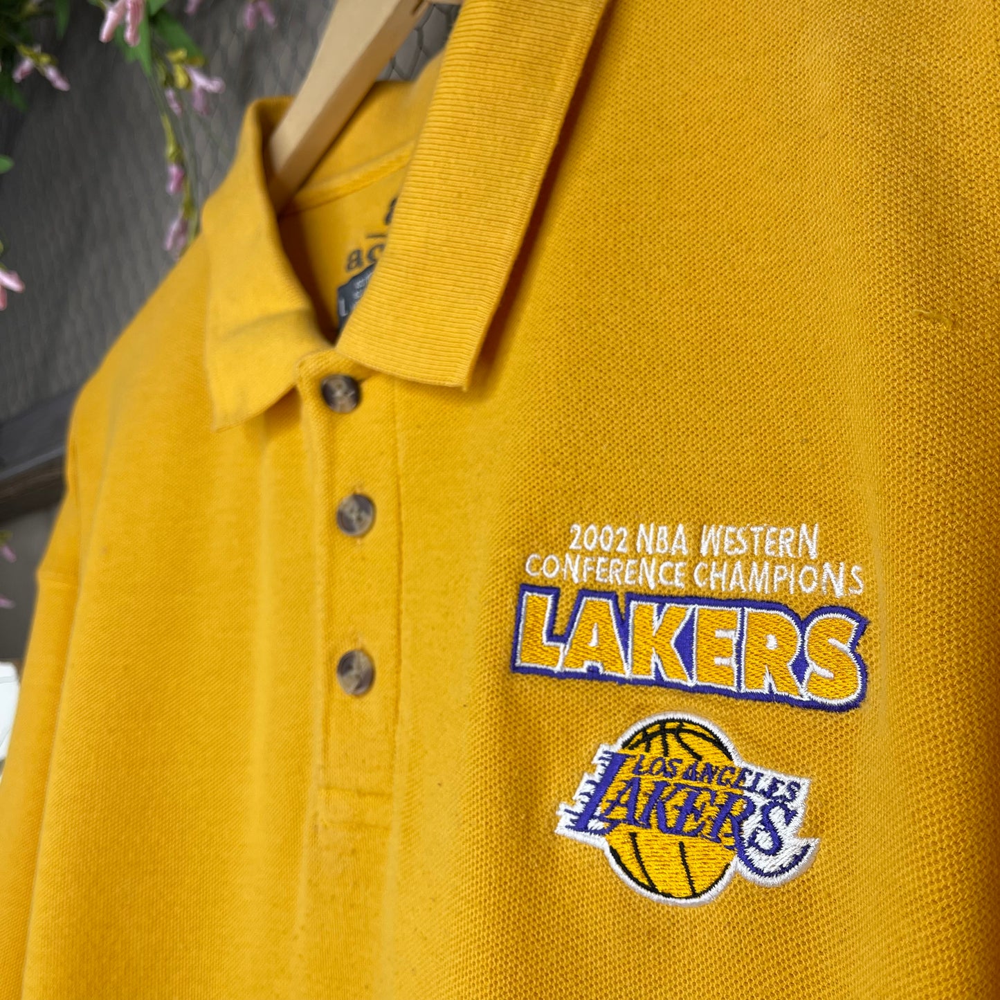 VINTAGE 2002 LAKERS NBA WESTERN CONFERENCE CHAMPIONS POLO