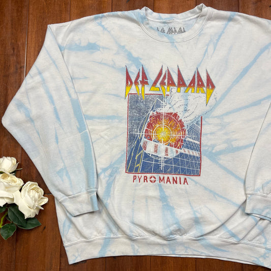 THRIFTED DEF LEPPARD CREWNECK SWEATER