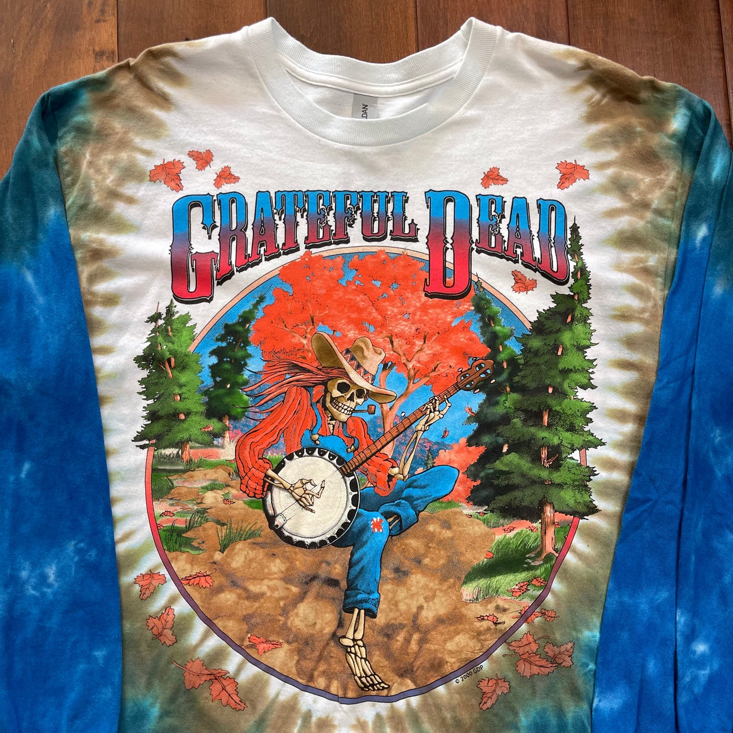 Vintage Y2K Grateful Dead Banjo Tie-Die T-Shirt