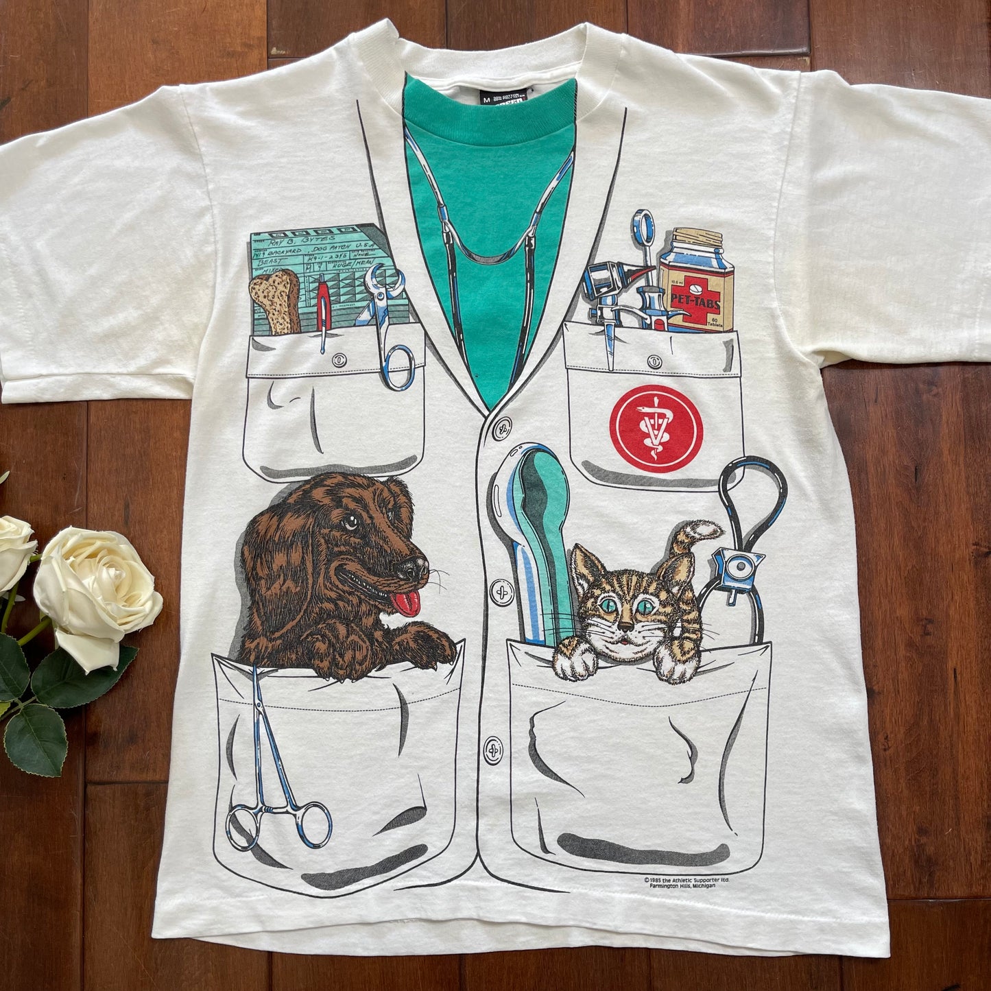Vintage 1985 Veterinarian Single Stitched T-Shirt