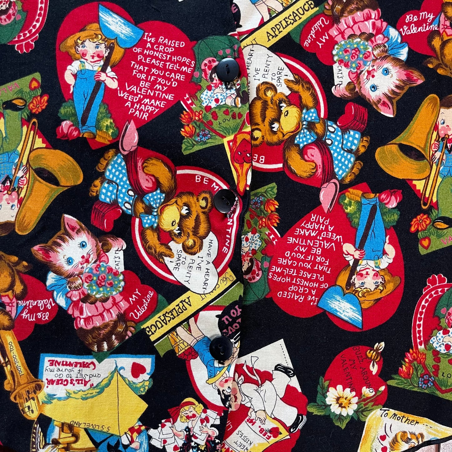 Vintage Capelli Designs New York Valentines Vest