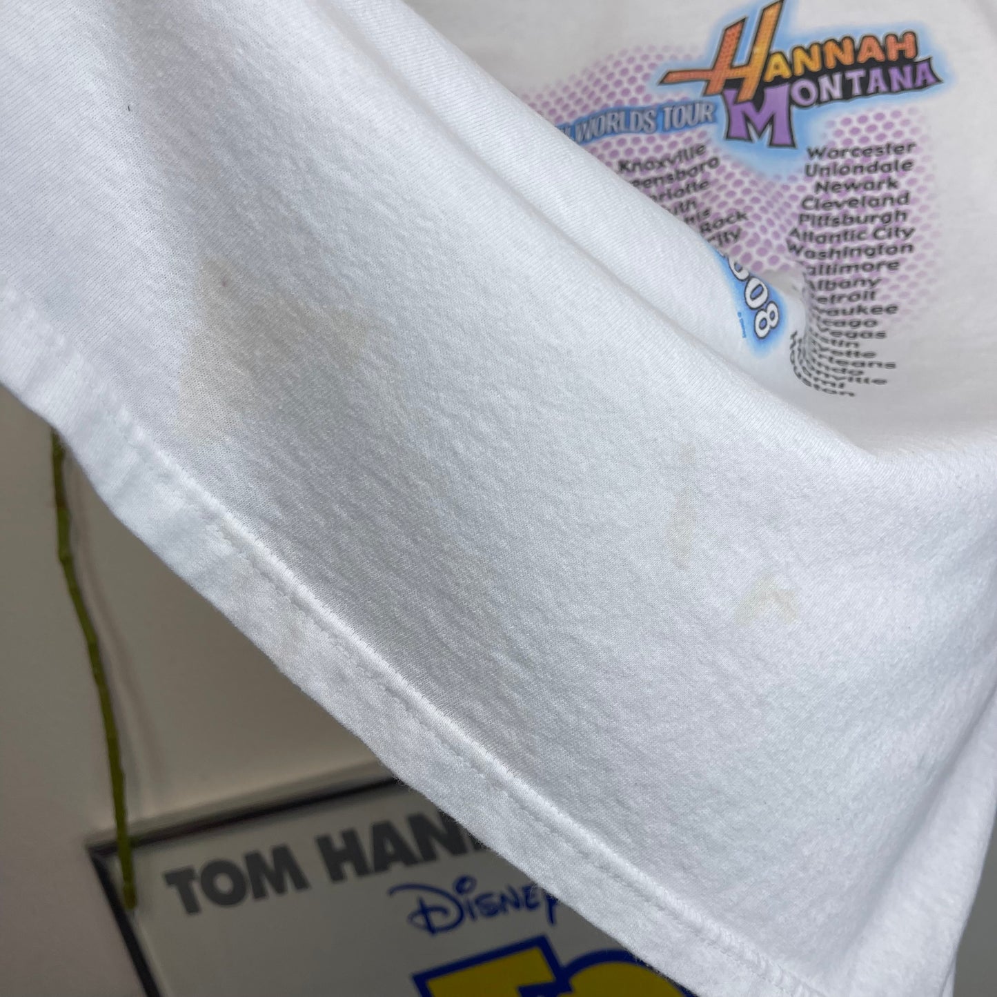 Vintage Y2K Hannah Montana Best of Both Worlds Tour T-Shirt