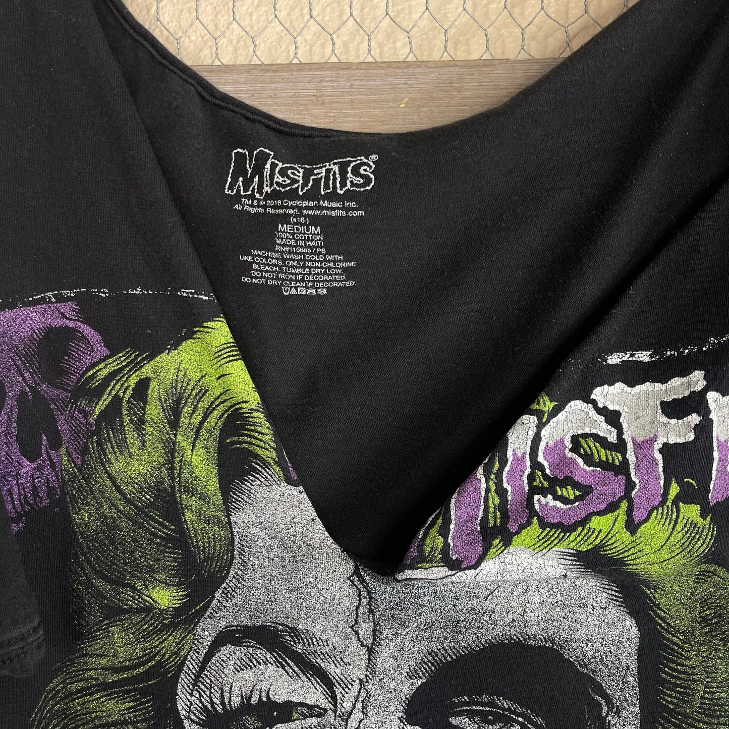 THRIFTED GRUNGY MISFITS CUT-UP T-SHIRT