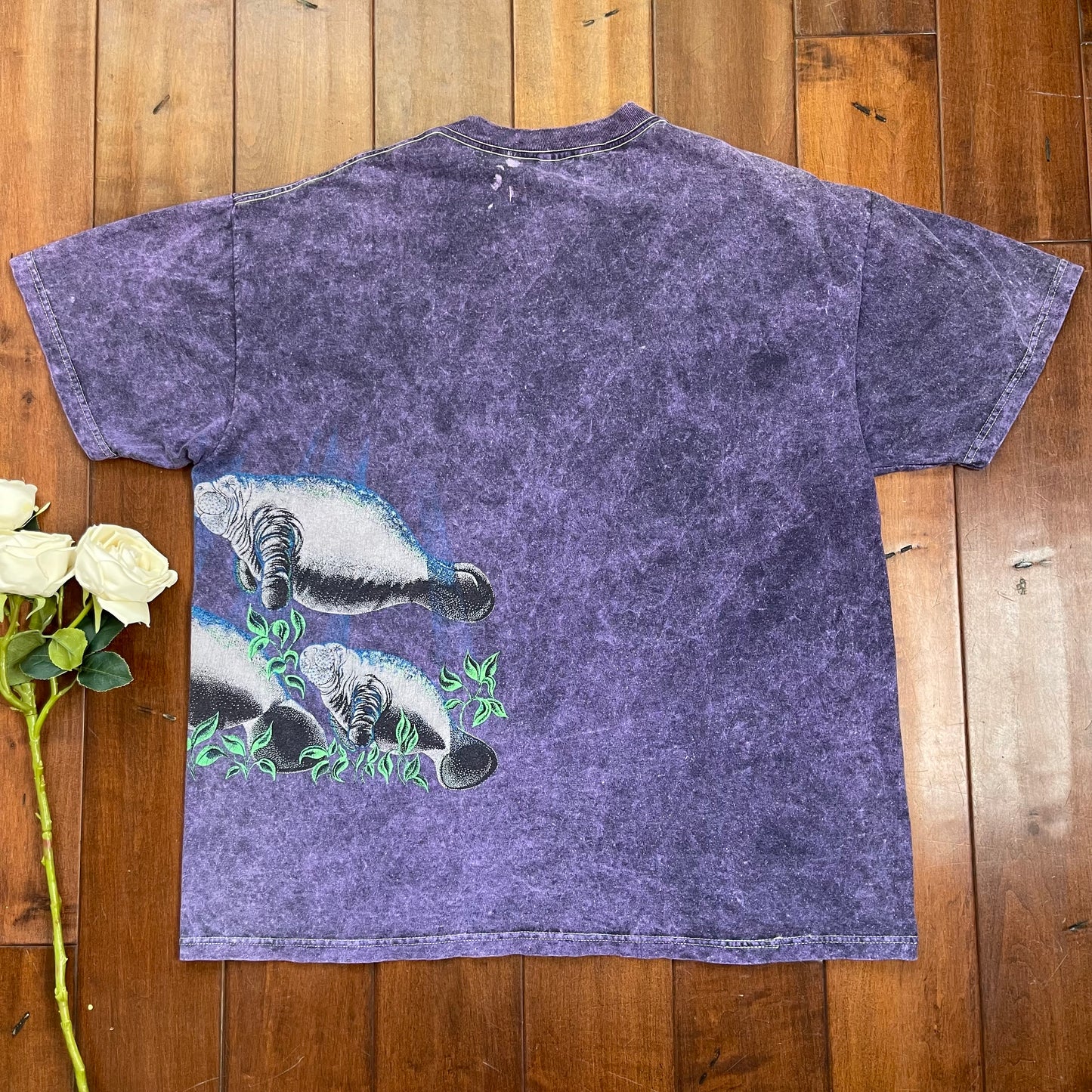 Vintage Manatees Ft. Myers, Florida Single-Stitched T-Shirt