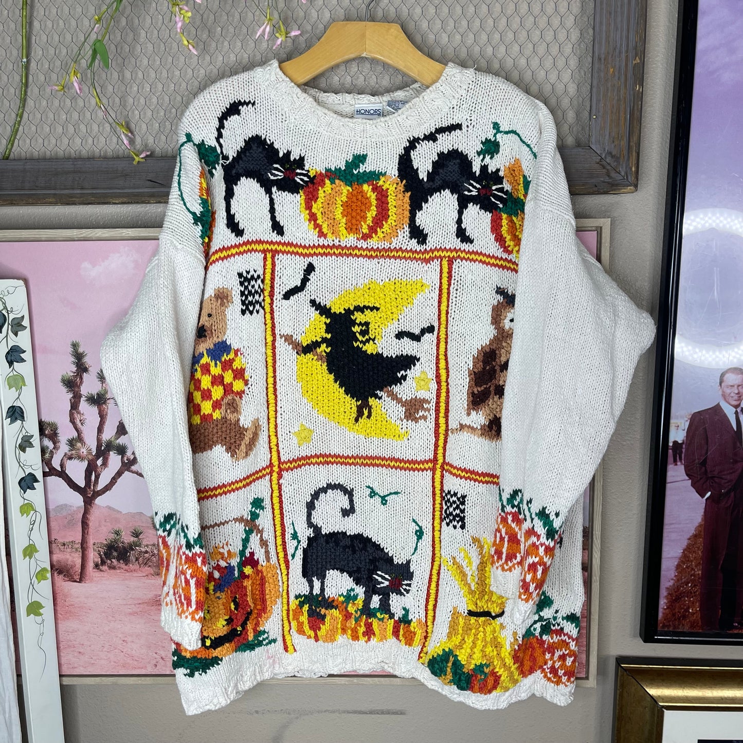 VINTAGE 90’S HALLOWEEN CHUNKY SWEATER