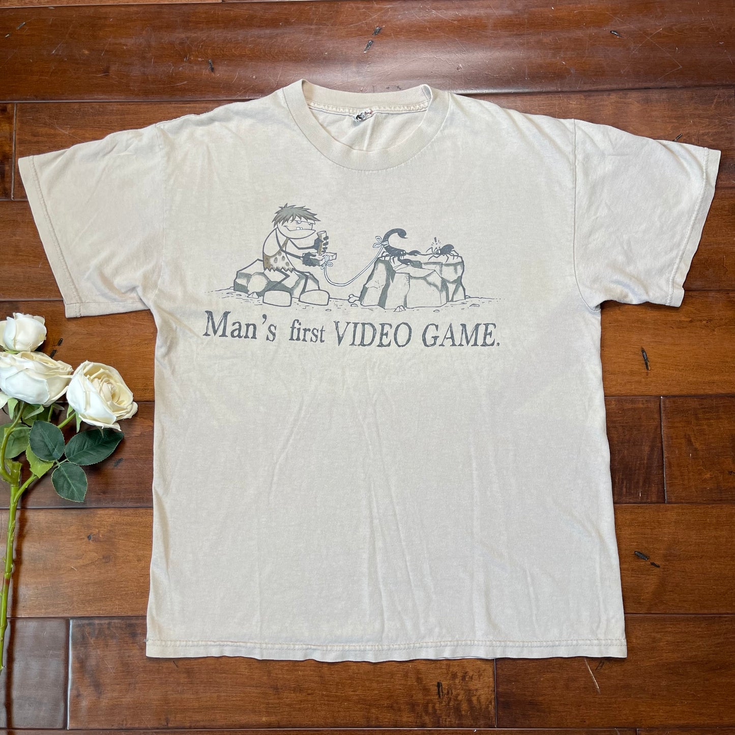 Vintage Y2K “Man’s First Video Game” T-Shirt
