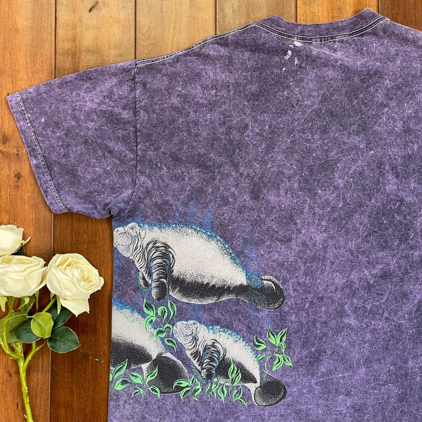Vintage Manatees Ft. Myers, Florida Single-Stitched T-Shirt