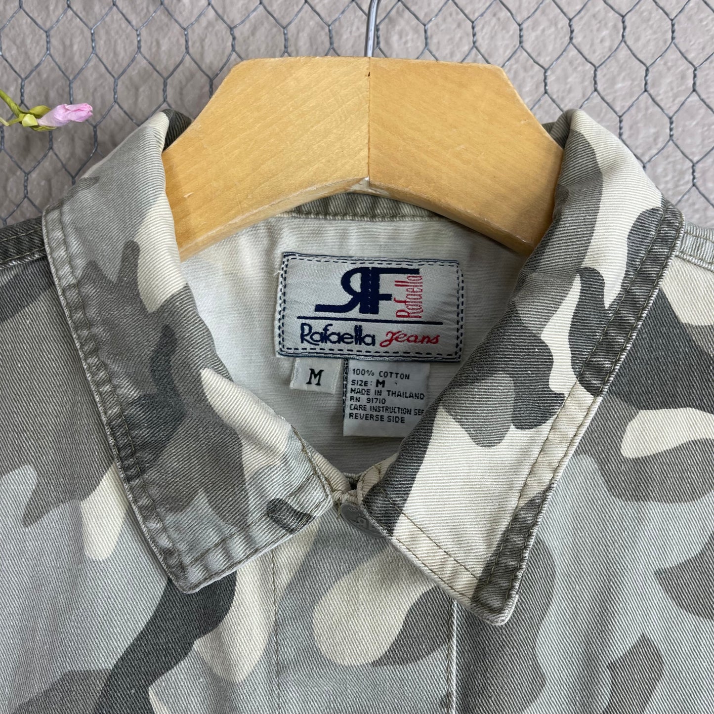 VINTAGE Y2K RAFAELLA JEAN CAMOUFLAGE VEST