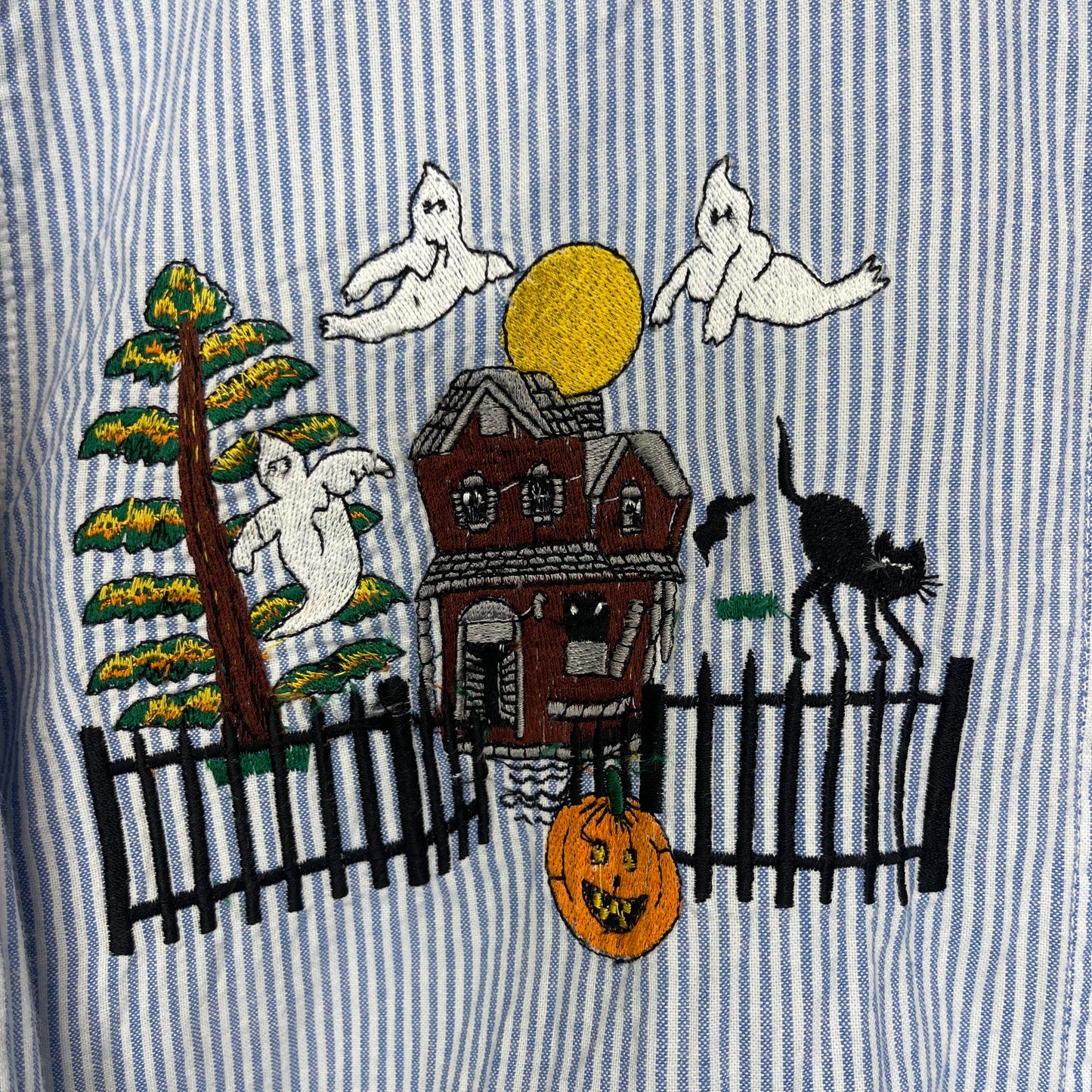 Vintage Halloween Jean Button-Up