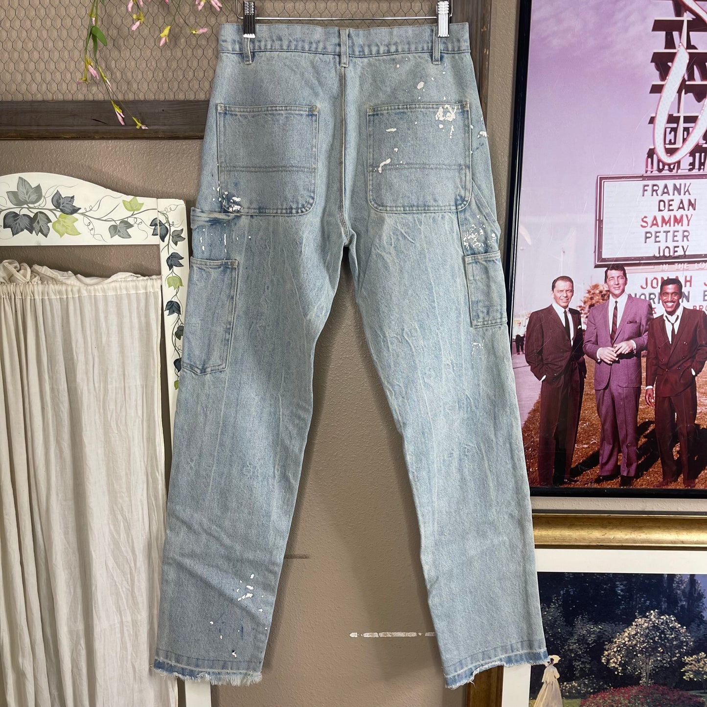 THRIFTED CIVIL REGIME MULTI-FABRIC JEANS