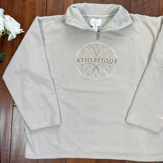 VINTAGE 90’S “ATHLÉTIQUE” POLO SWEATER