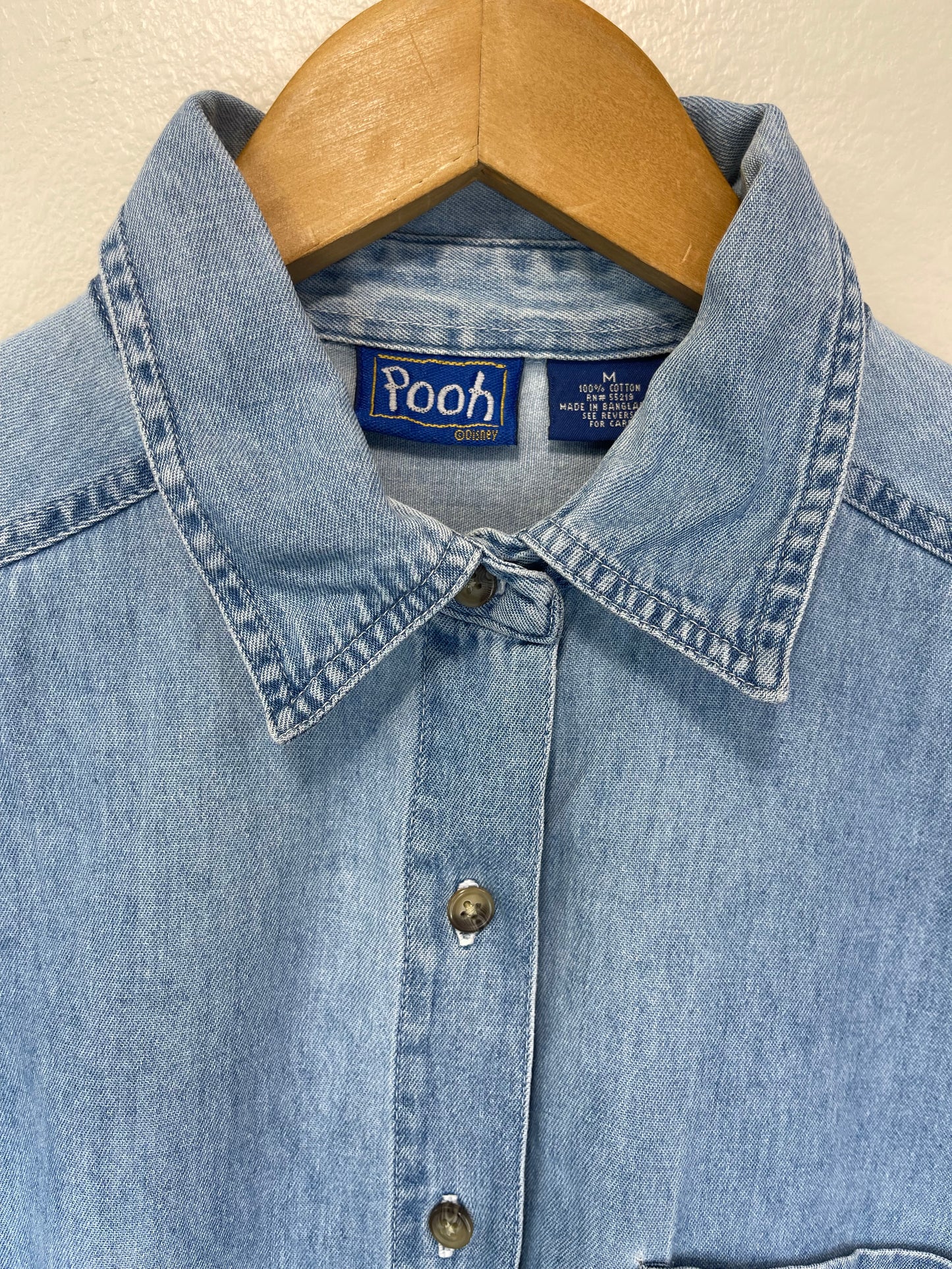 Vintage Tigger Disney Jean Button-Up