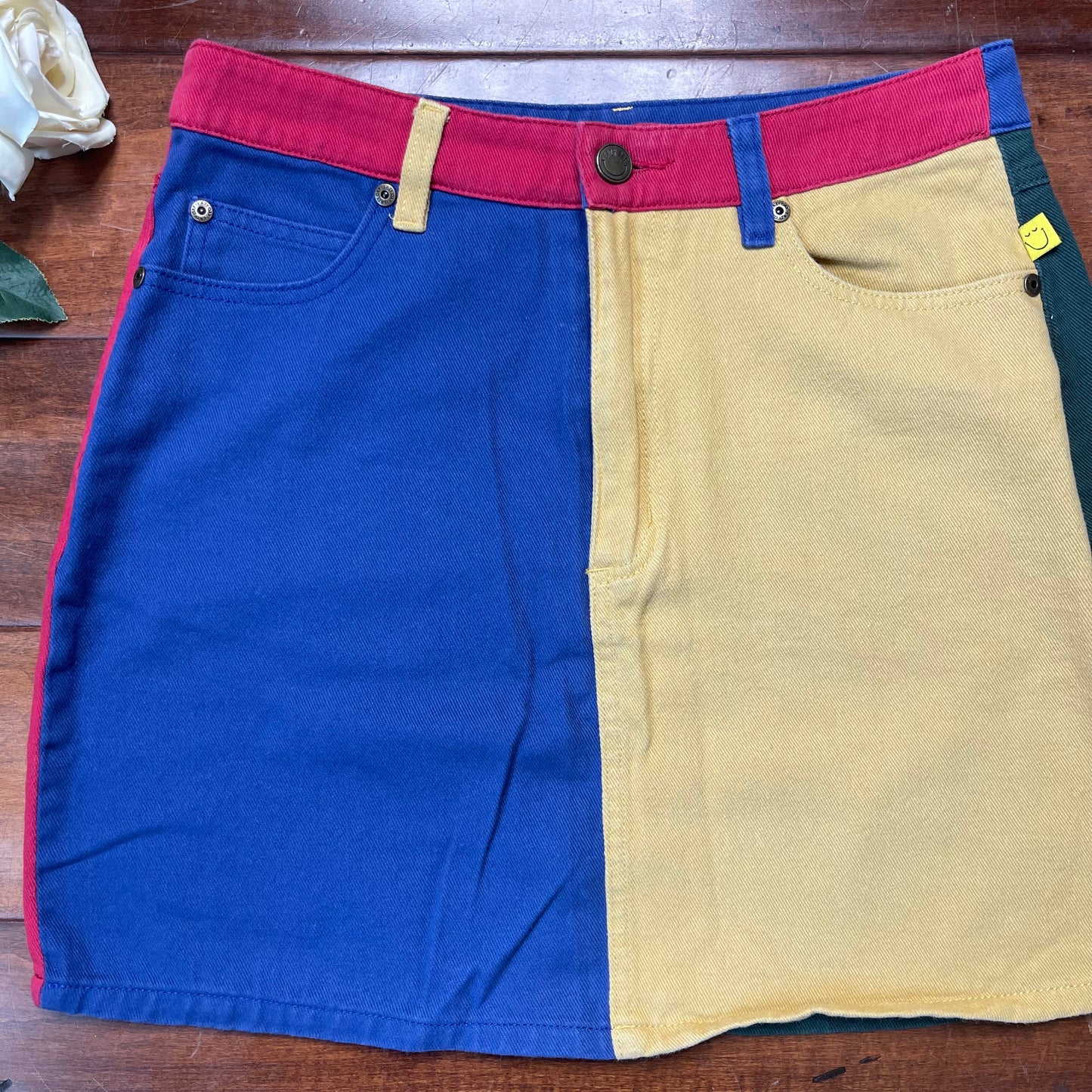 Thrifted Lazy Oaf x Mr. Men Mr. Happy Mr. Wrong Skirt