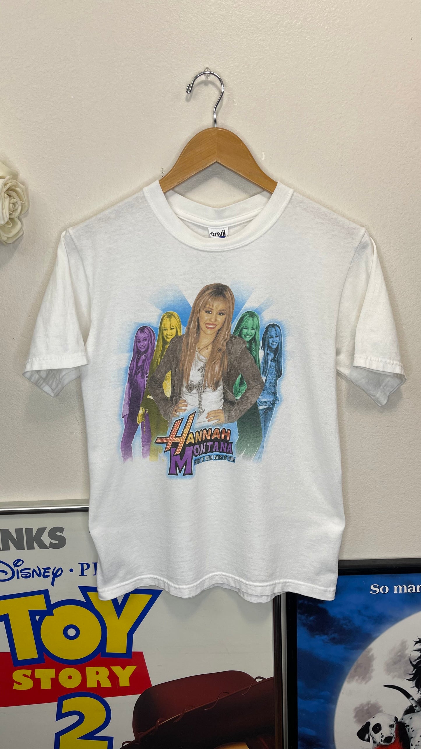 Vintage Y2K Hannah Montana Best of Both Worlds Tour T-Shirt